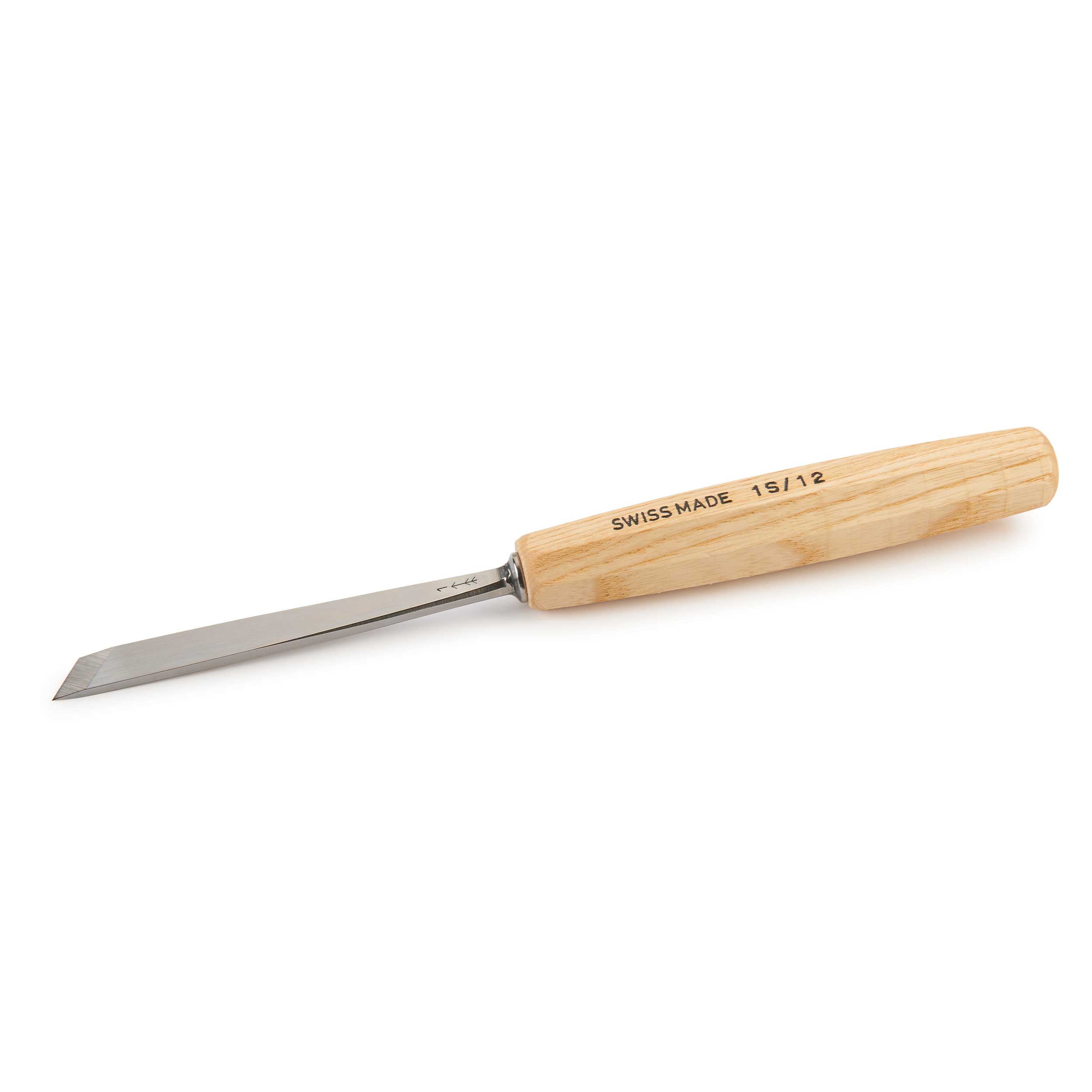 #1 Sweep Double Bevel Straight Chisel 12 Mm, Full Size