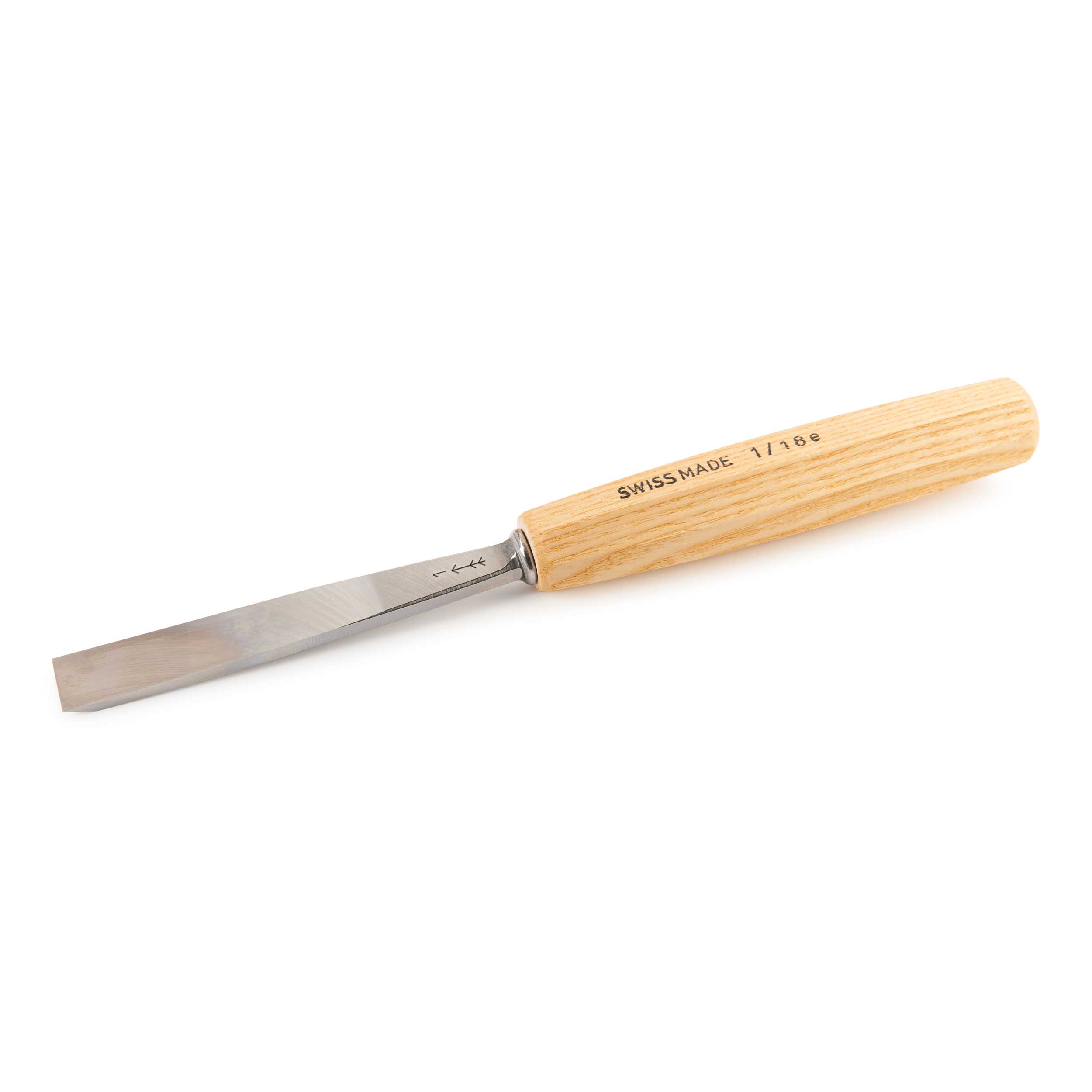 #1 Sweep Double Bevel Straight Chisel 18 Mm, Full Size