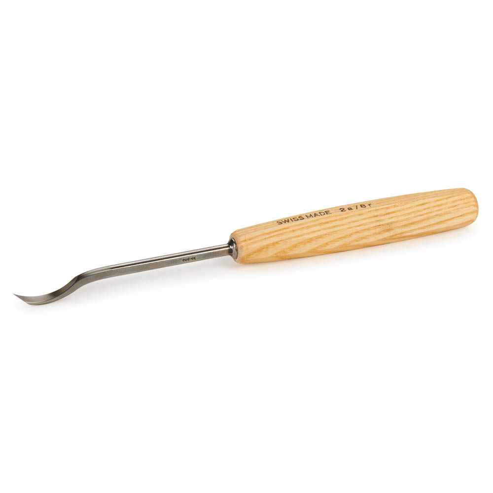 product: pfeil #2 Sweep Right Skew Spoon Gouge 8 mm Full Size shown