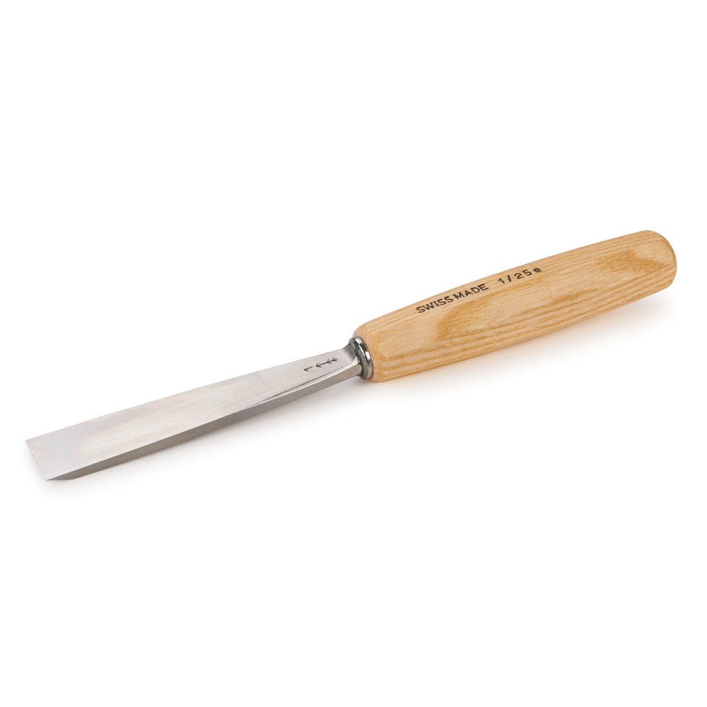 #1 Sweep Single Bevel Straight Chisel 25 Mm, Full Size