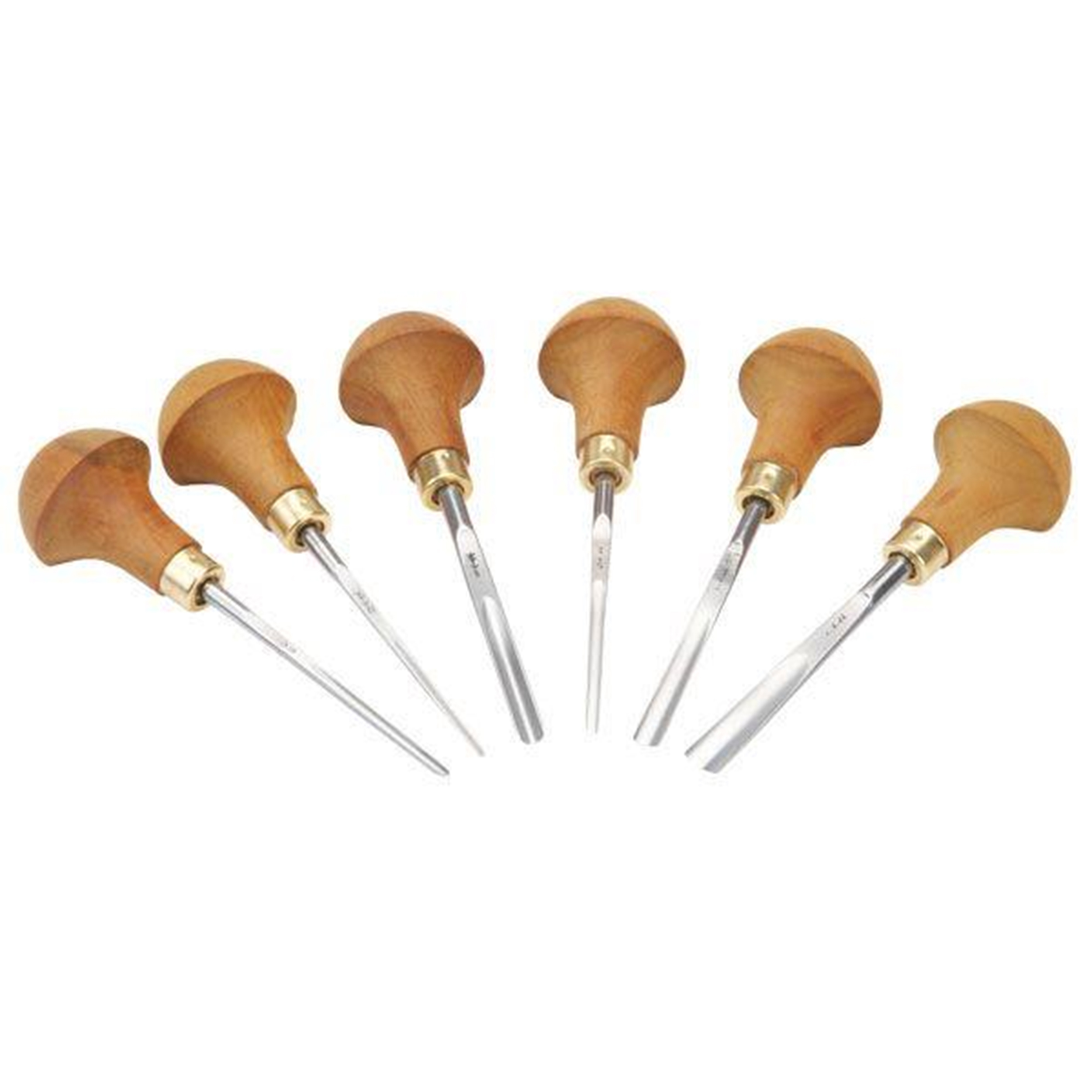 Carving Tool Palm Handled Set B 6 piece