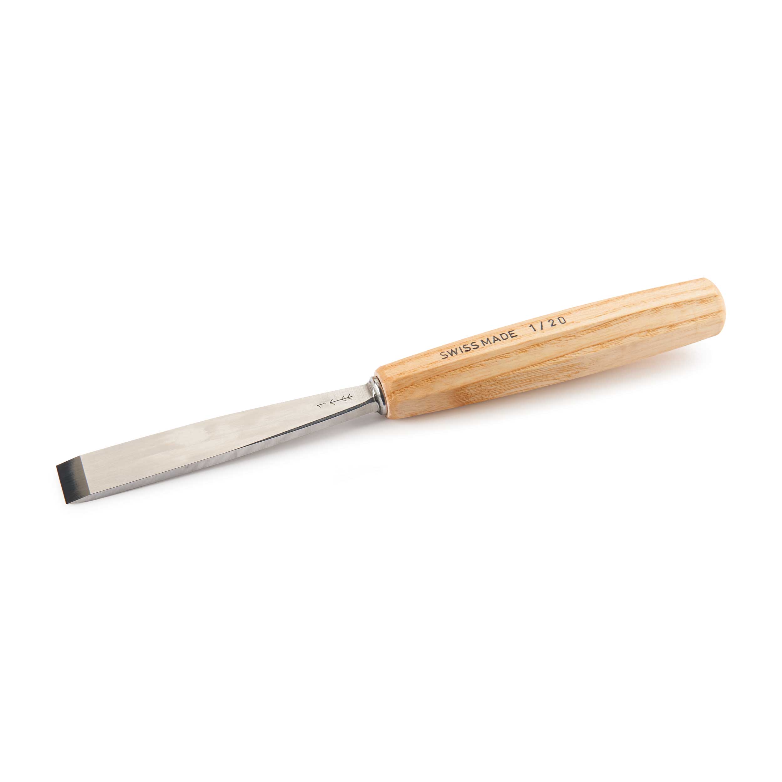 #1 Sweep Double Bevel Straight Chisel 20 Mm, Full Size