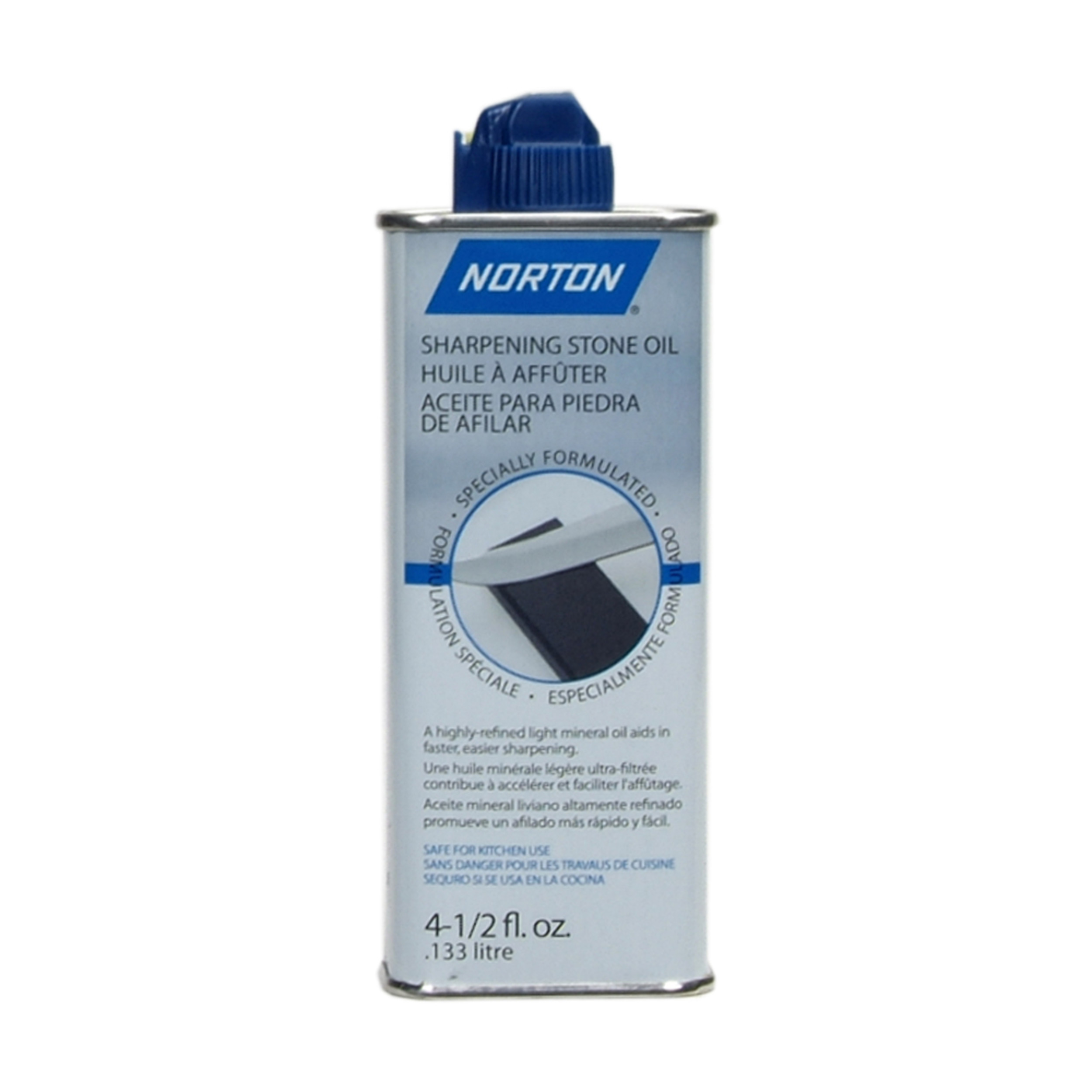 product: Norton Sharpening Oil, 4-1/2 oz. shown