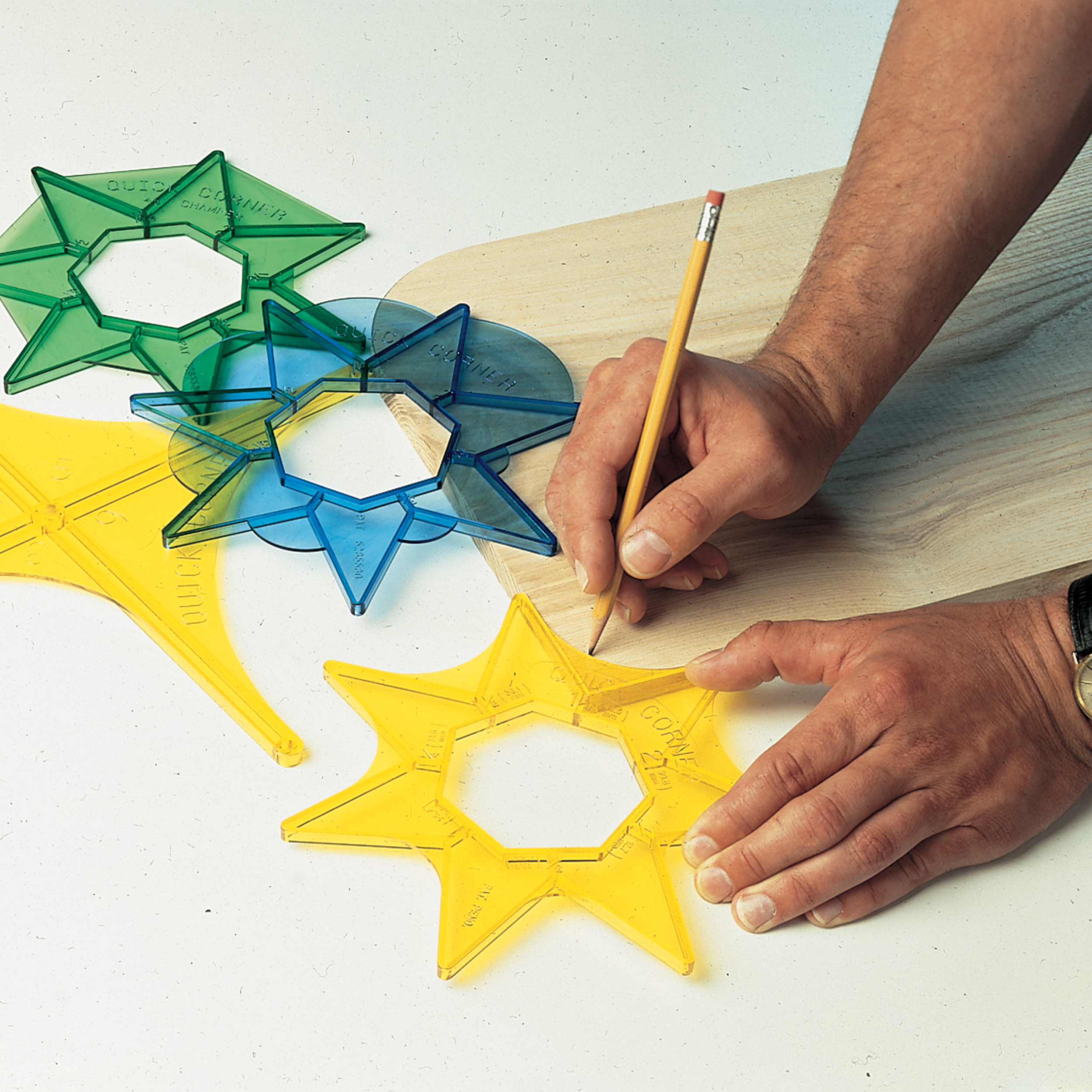 product: Quick Corner Four Pack Corner Templates shown