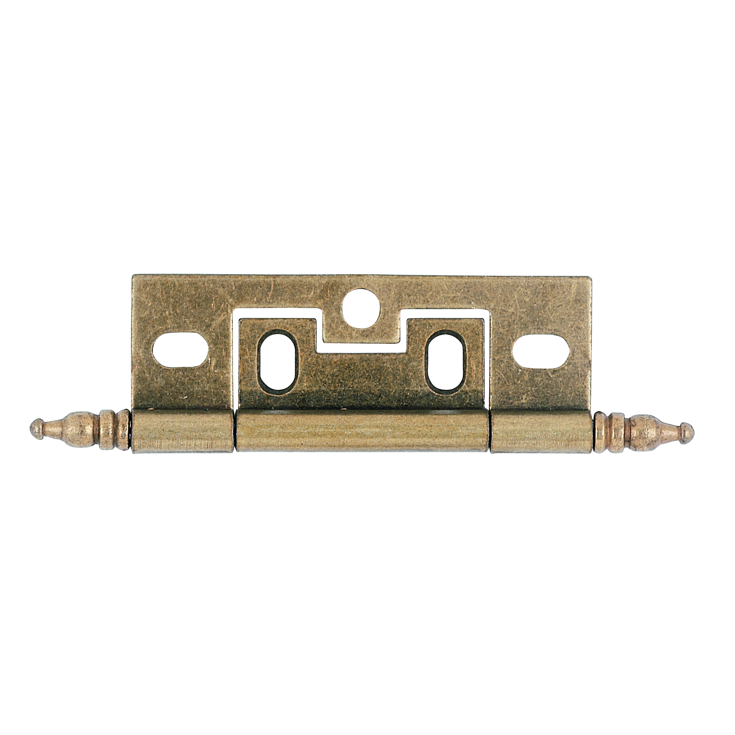 Non-mortiser Cabinet Hinge, Hand-rubbed Brass 1" X 2-1/2", Pair