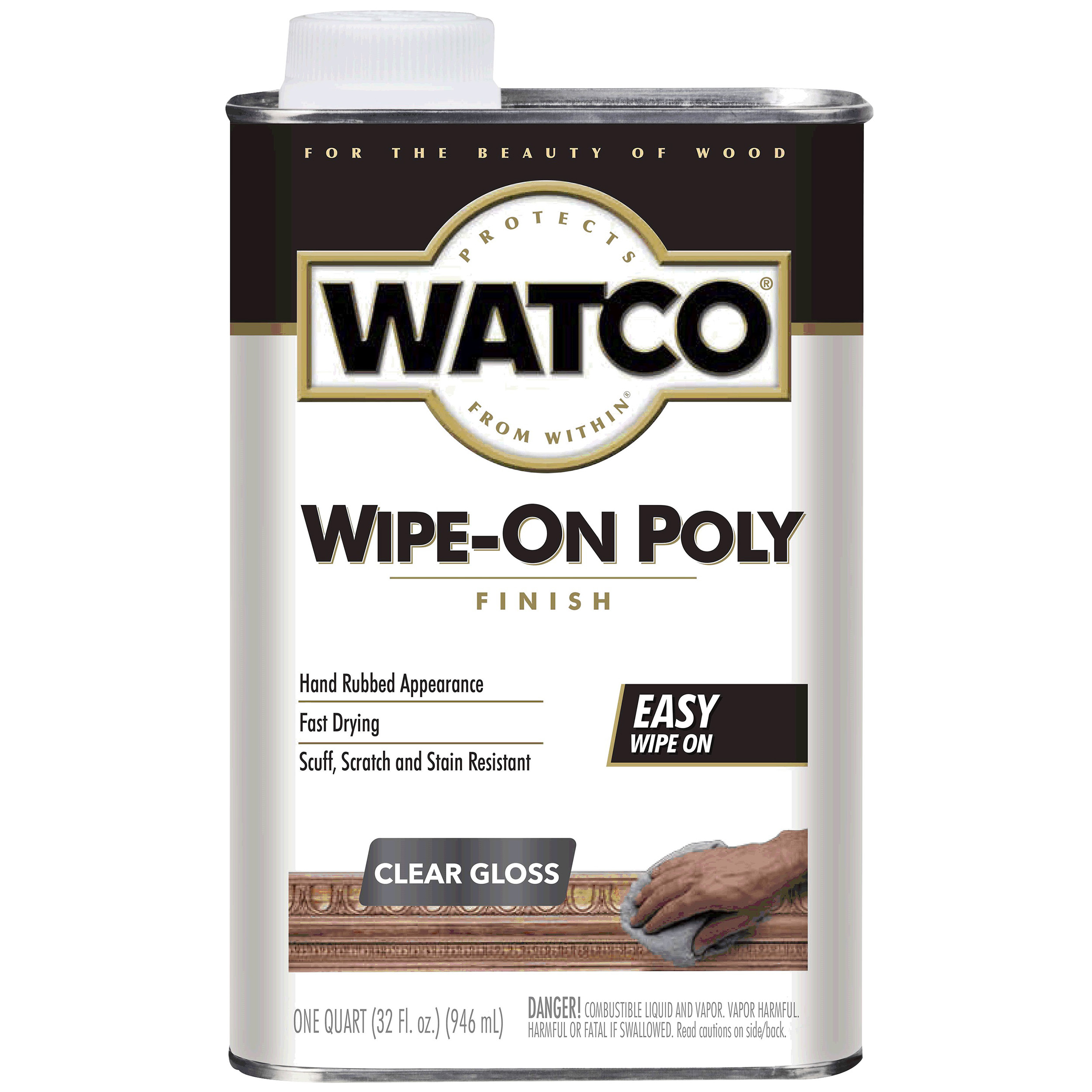 Varnish Gloss Wipe-On Polyurethane Solvent Based Quart