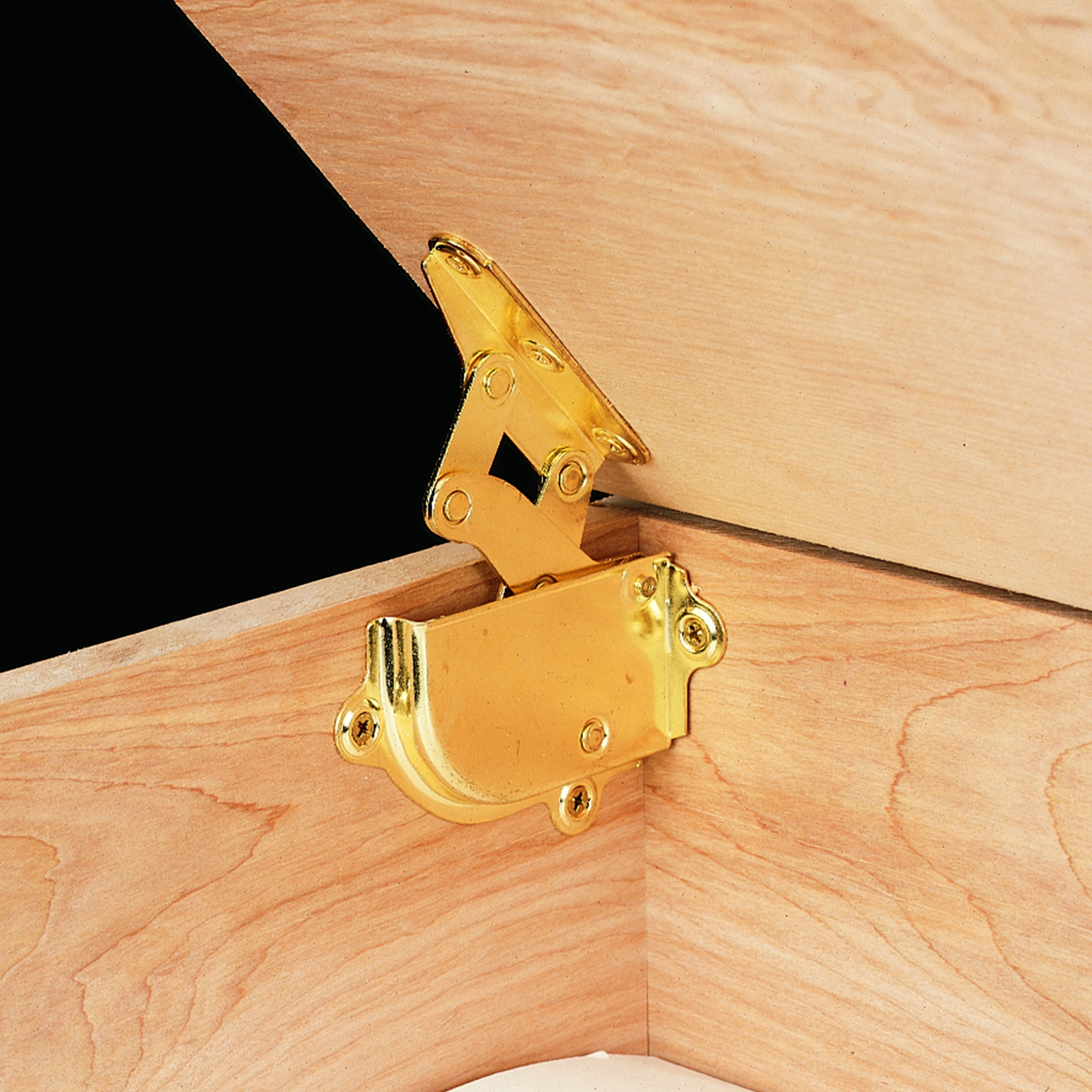 product: HIGHPOINT Brass Hinge with Built-in Lid Support - 1 Pair shown