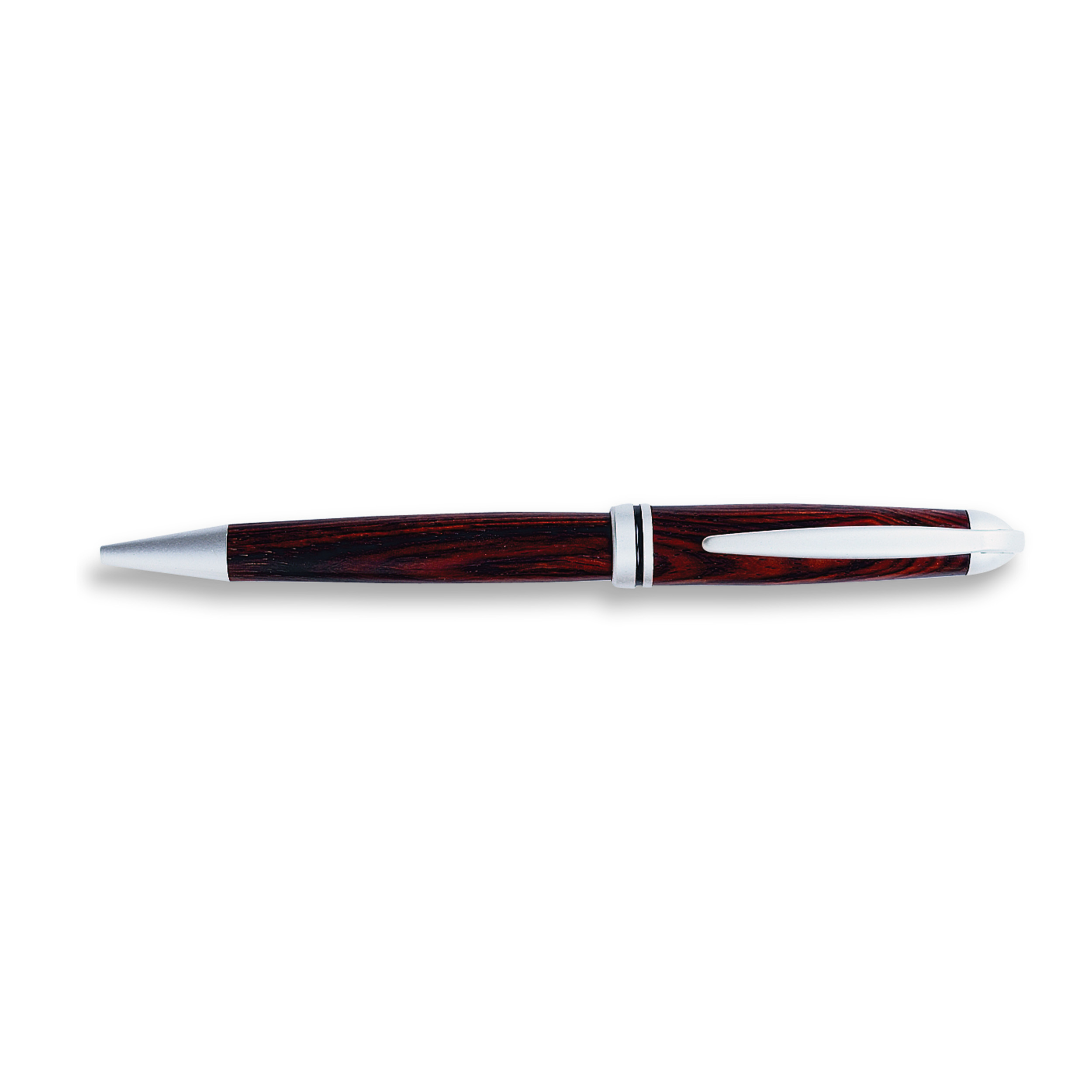 European Style Ballpoint Pen Kit With Deco Spring- Satin Nickel