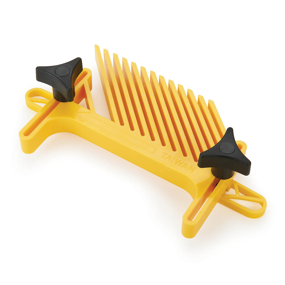 product: WoodRiver Miter Slot Featherboard shown