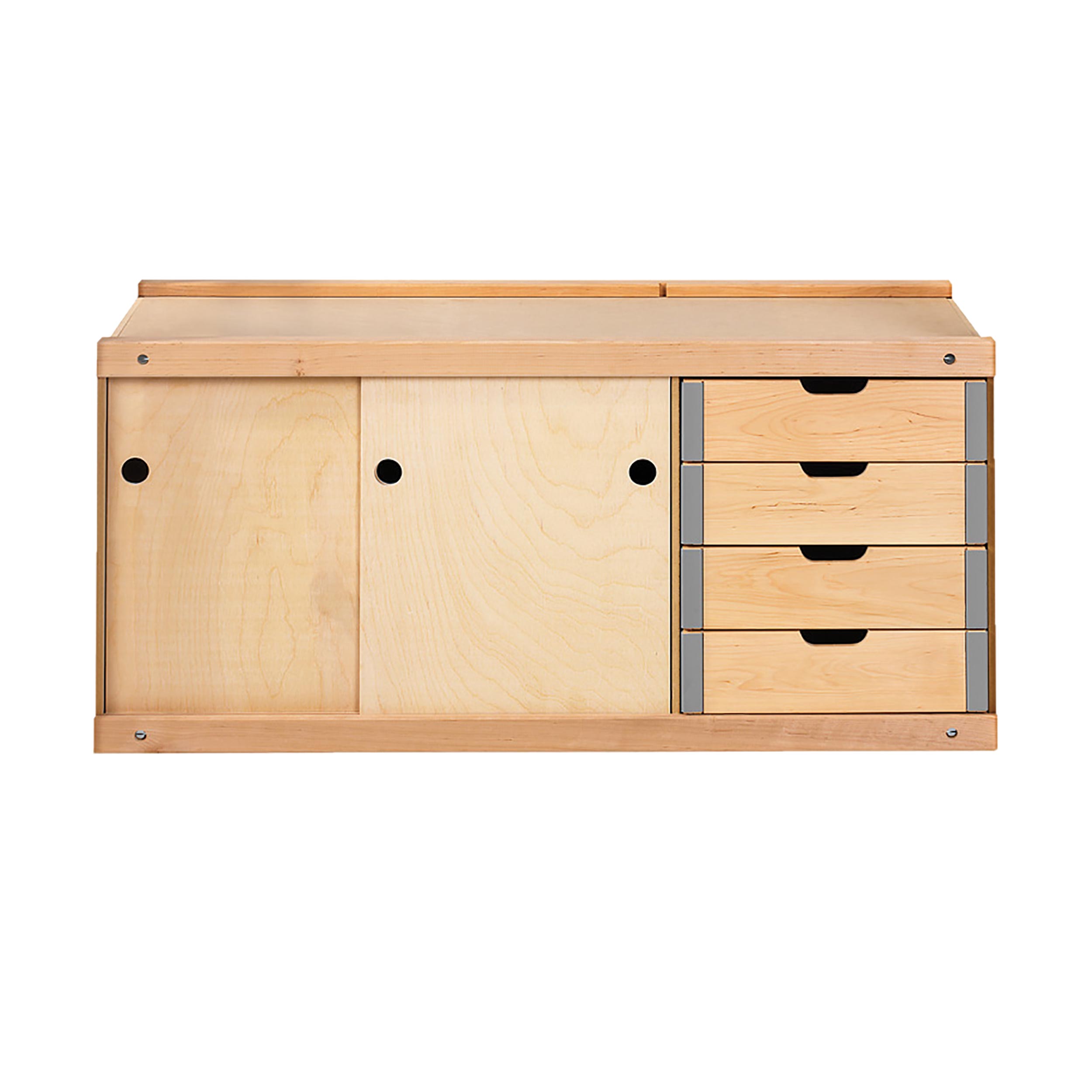 Nordic Bench Storage Cabinet