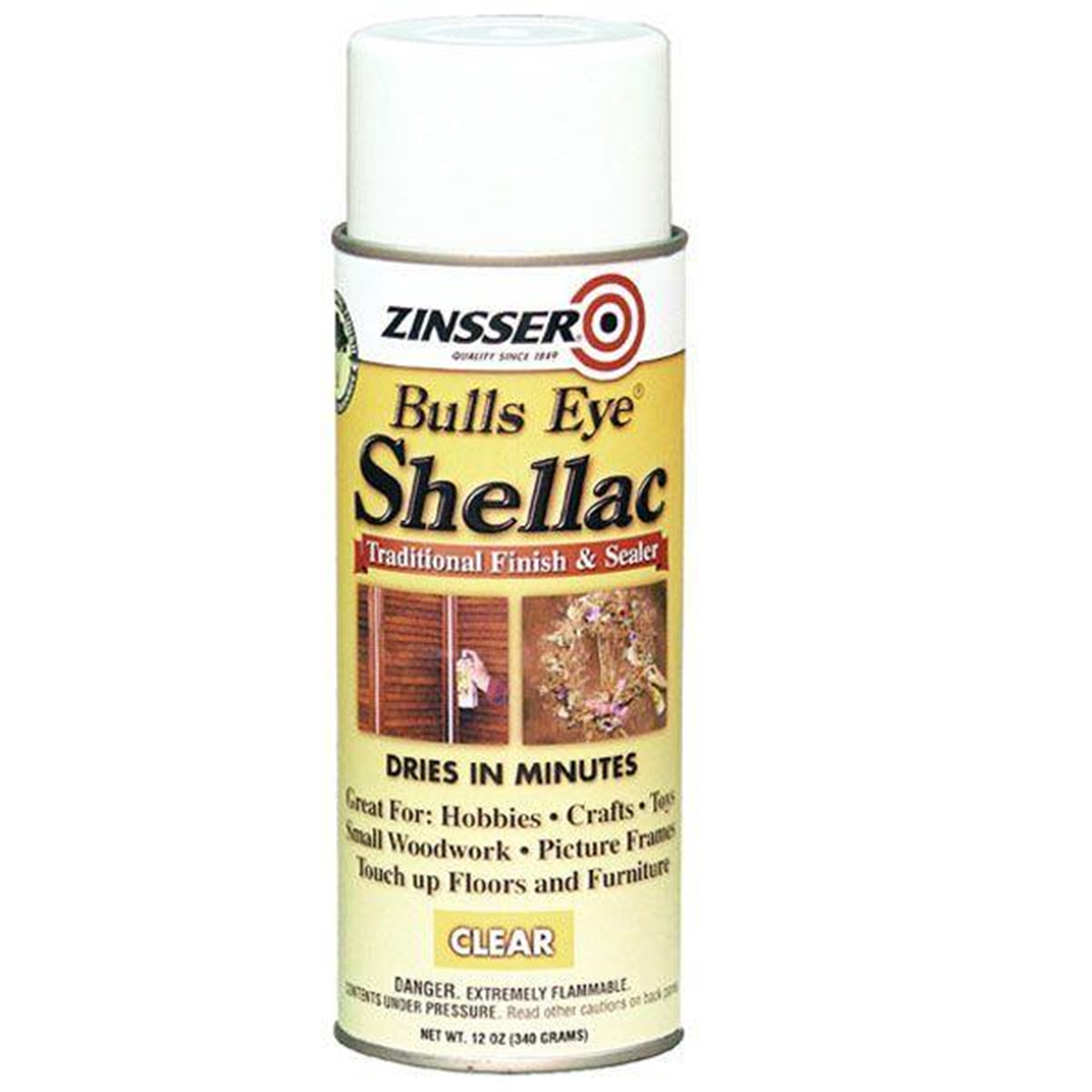 Bulls Eye Clear Shellac, 12 -oz Spray