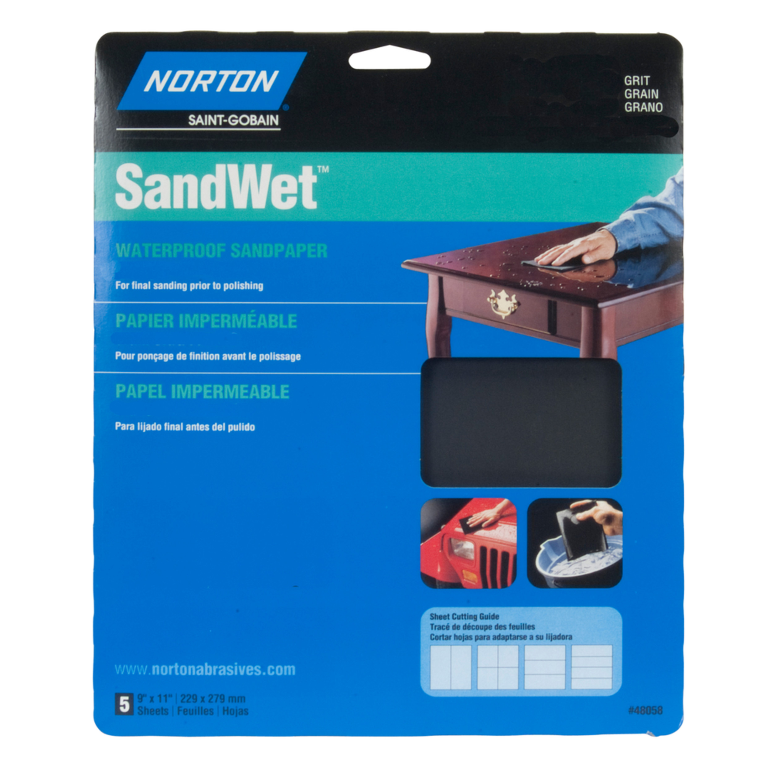 product: Norton SandWet Sanding Sheets - 9