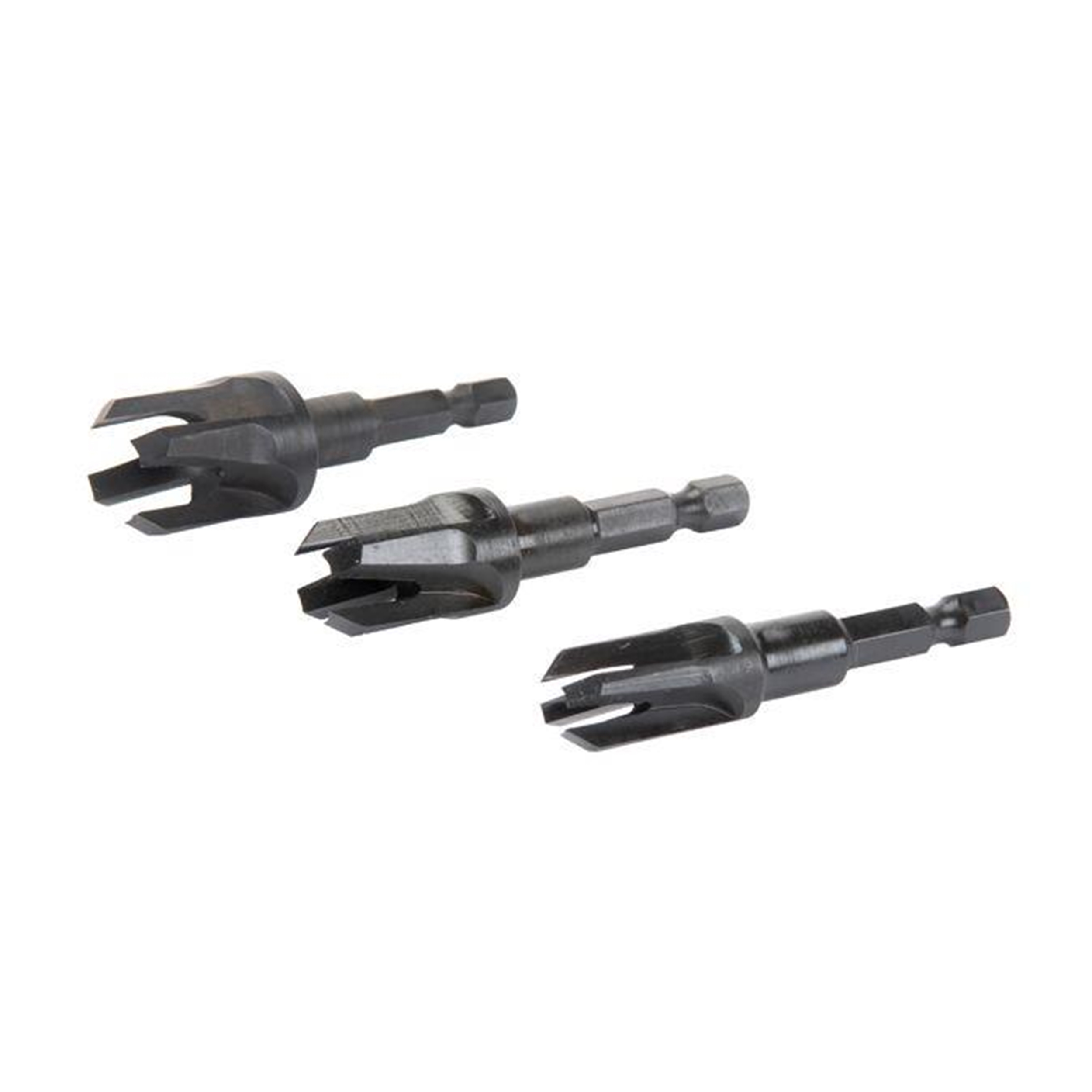 Set Of 3 Plug Cutters - 1/4", 3/8", 1/2"