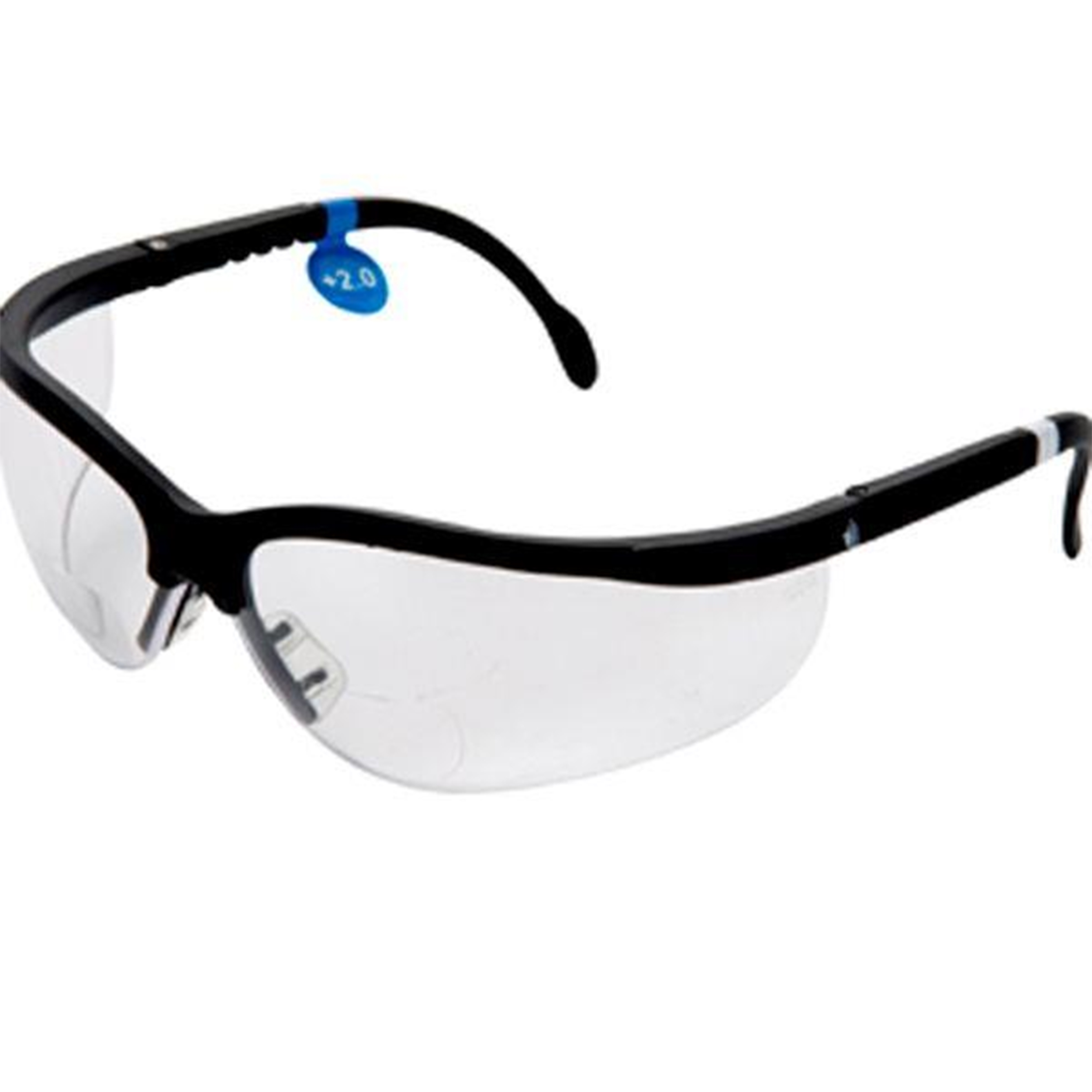 Magnifying Bifocal Safety Glasses 2.0 Diopter