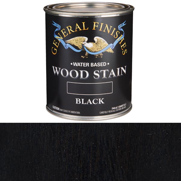 Wood Stain, Water Based, Black Stain, Quart