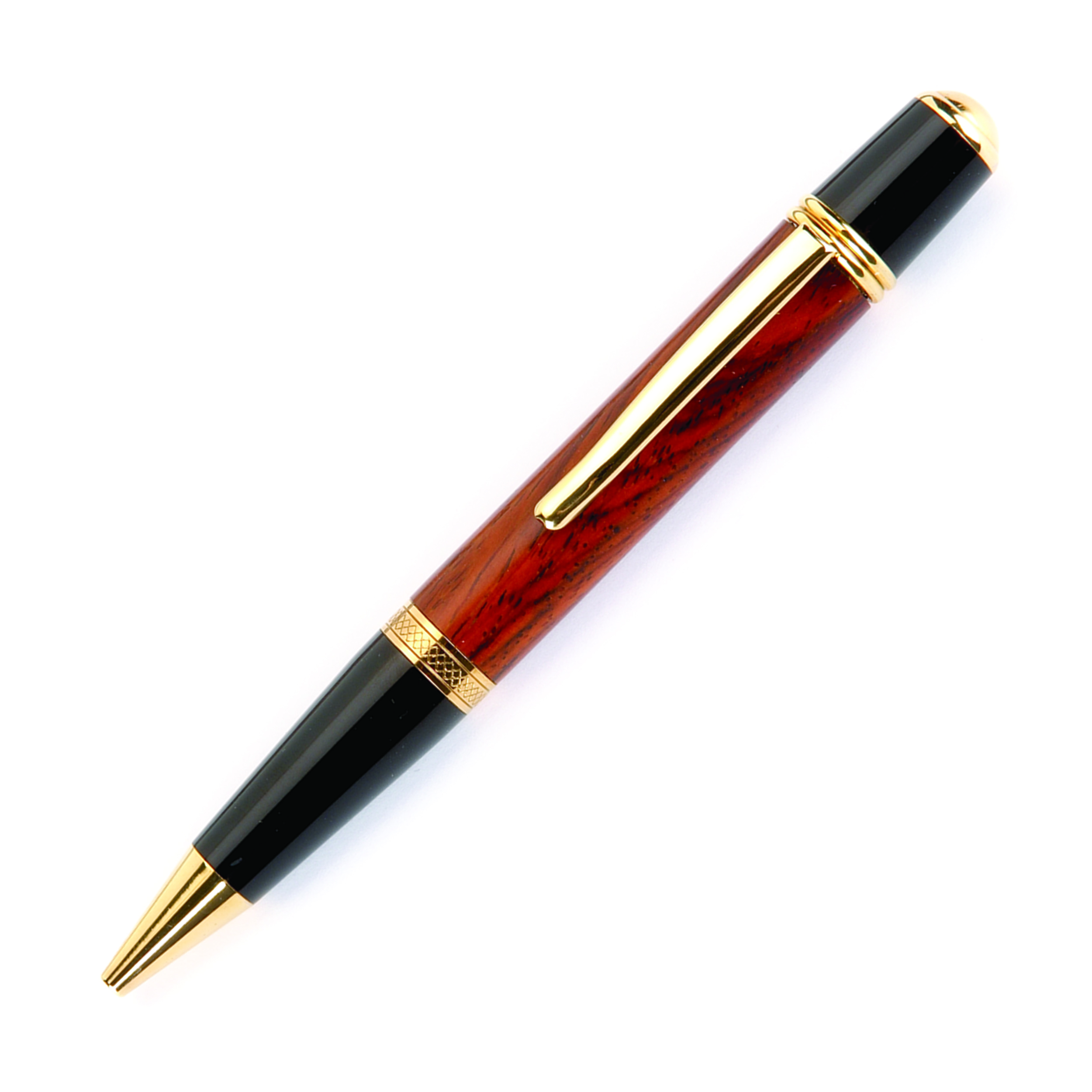 product: WoodRiver Wall Street III Ballpoint Pen Kit - Gold shown