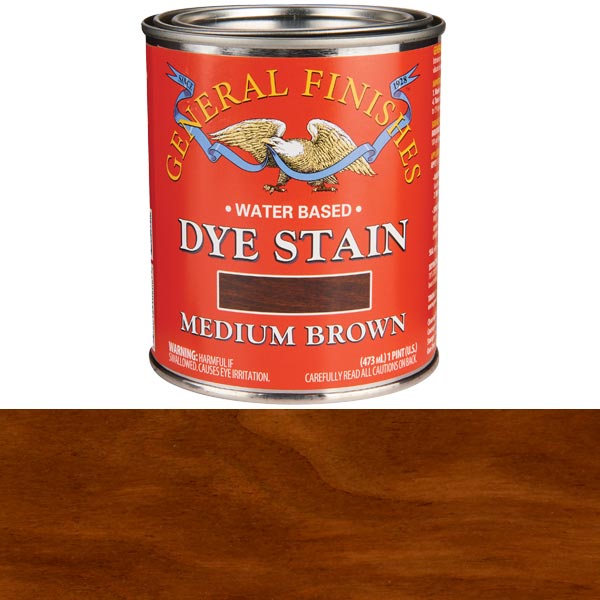 Water Based Dye Medium Brown Pint