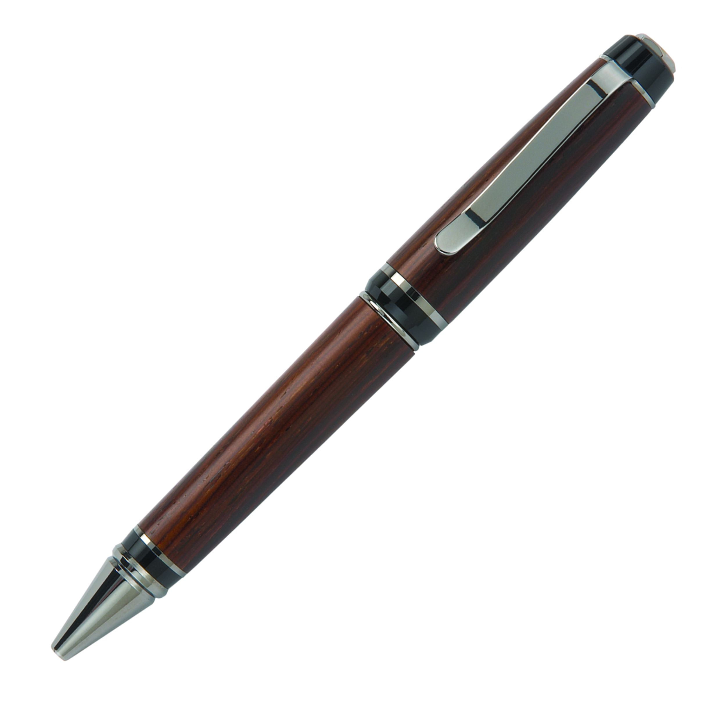 product: WoodRiver Premier Cigar Ballpoint Pen Kit - Black Titanium shown