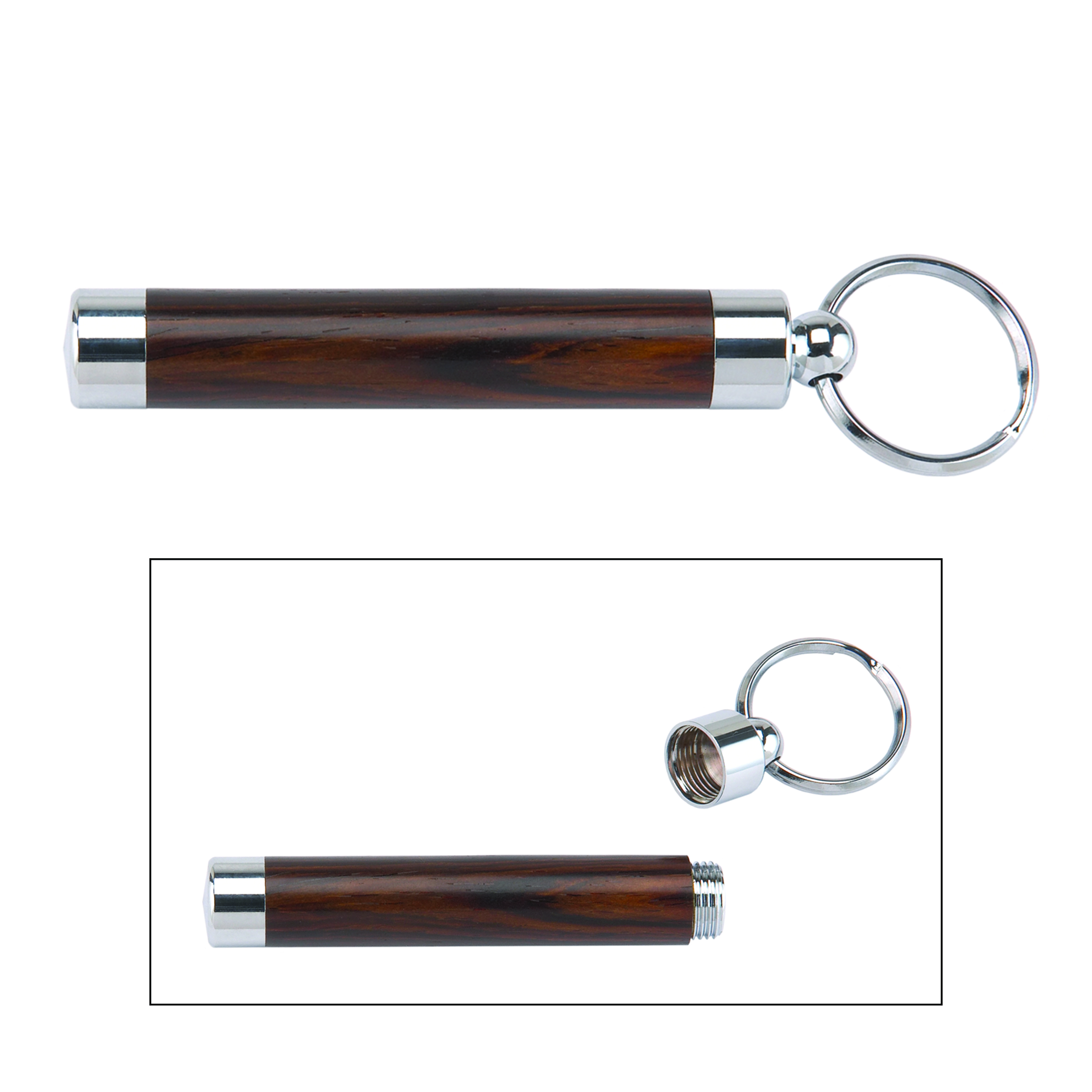 Toothpick Holder Key Ring Kit - Chrome