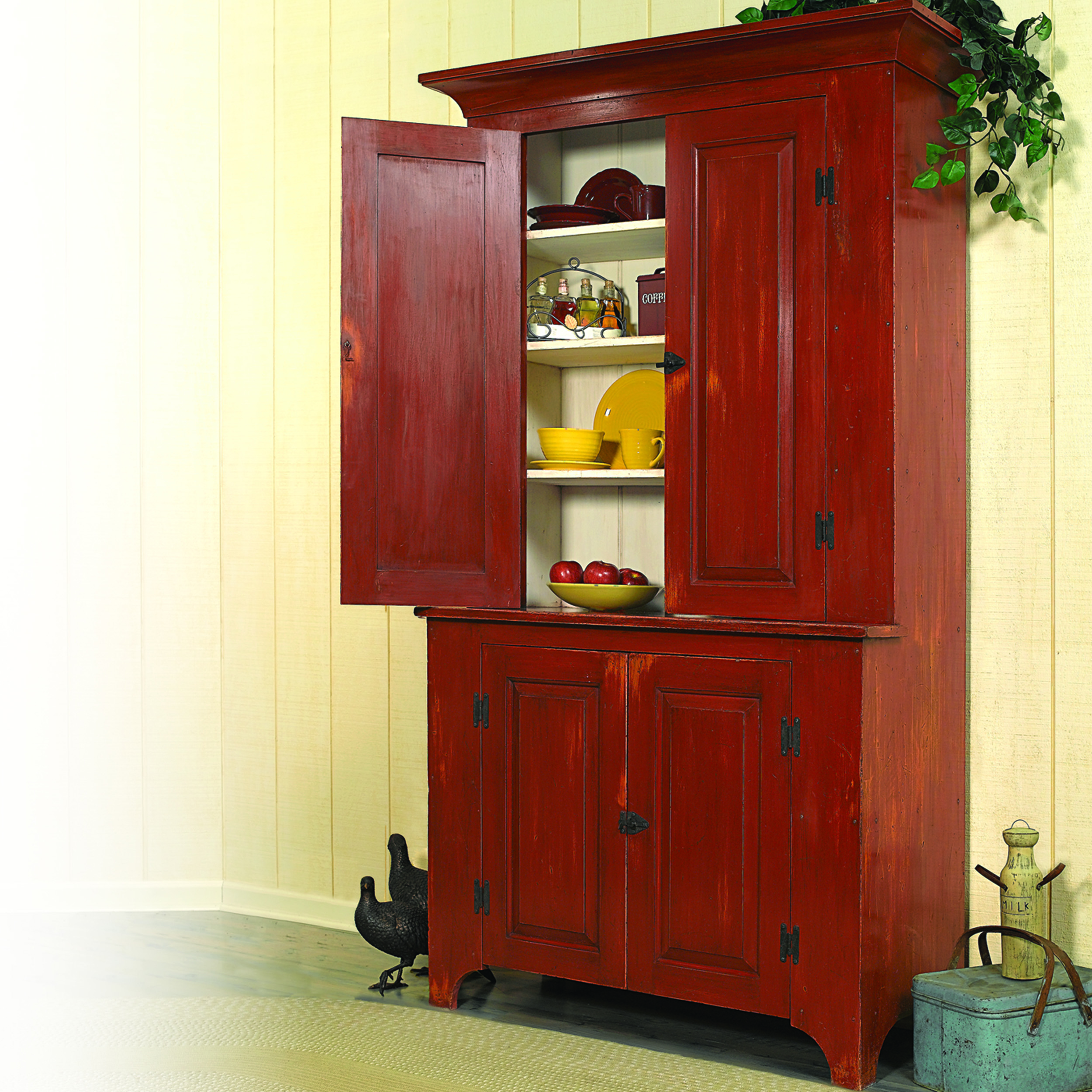 Woodworking Project Paper Plan To Build Country Classic Stepback Cupboard