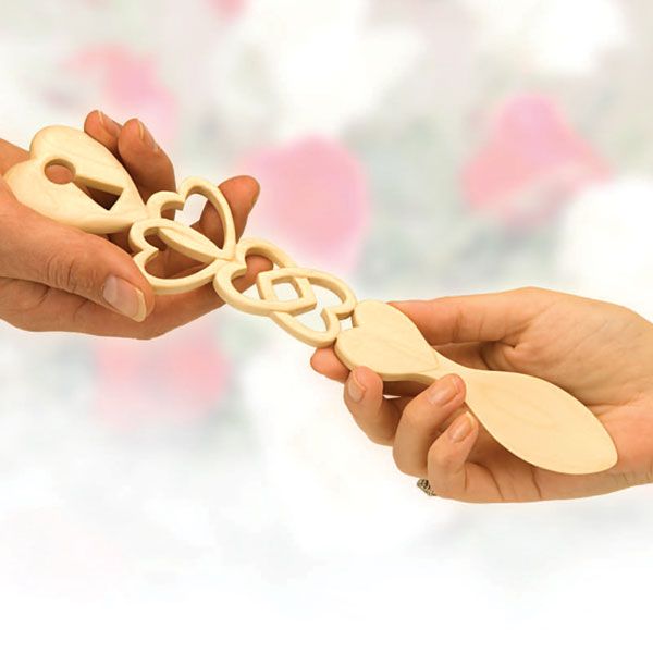Carved Welsh Love Spoons - Downloadable Plan