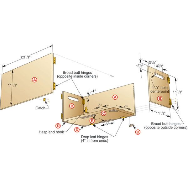 Folding Shop Box - Downloadable Plan