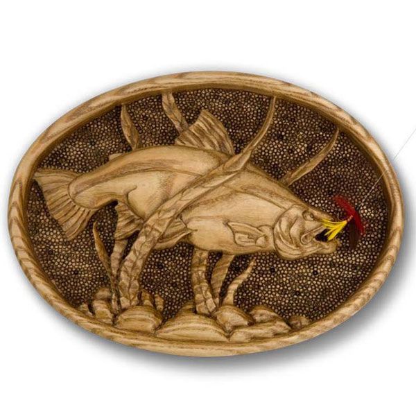 product: Woodcraft Magazine Power Carved Trout - Downloadable Plan shown