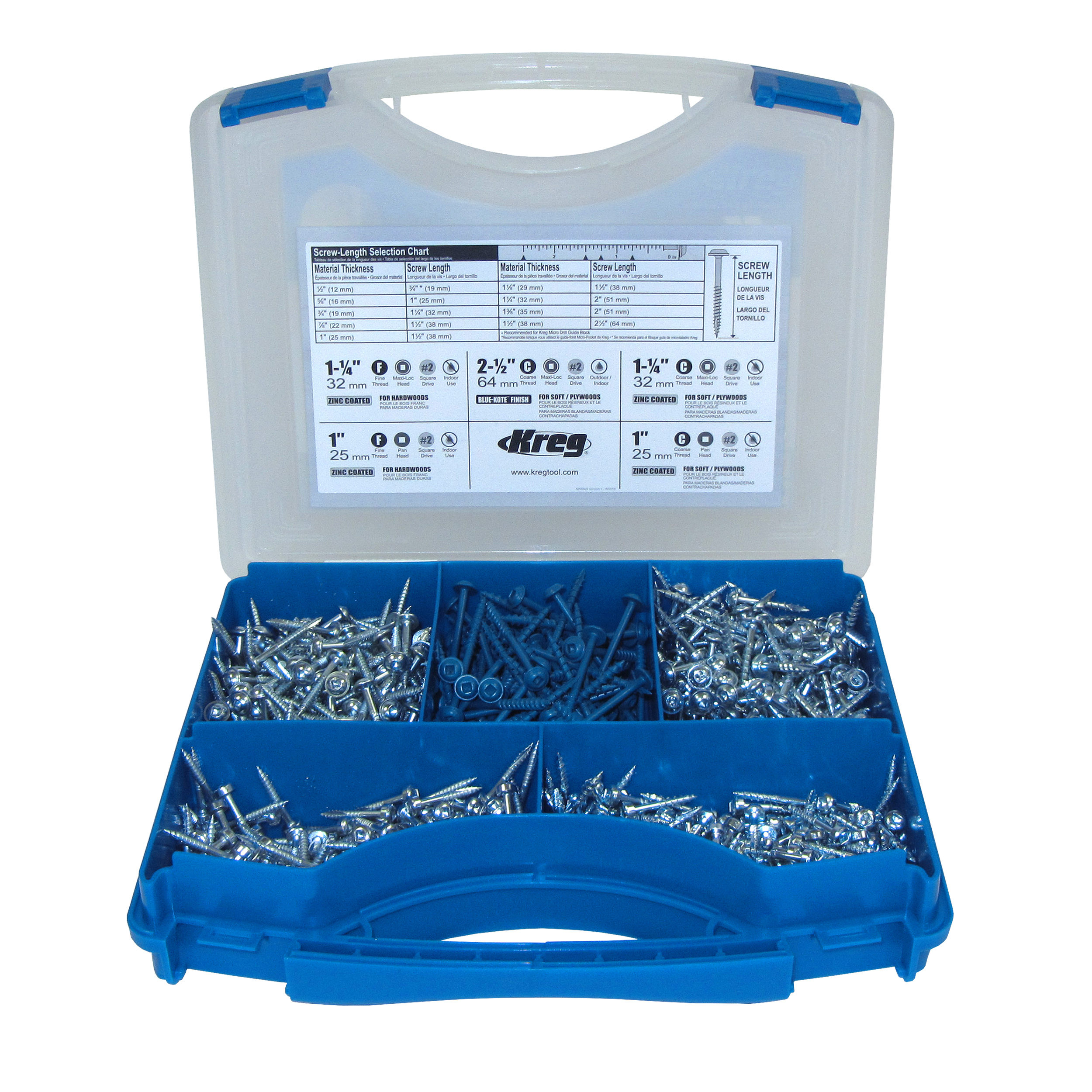 product: Kreg Assorted Pocket-Hole Screw Kit shown