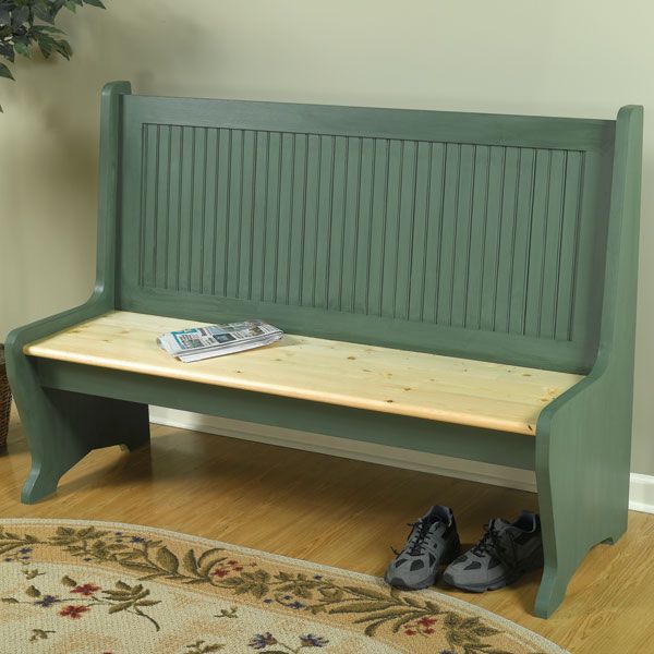 product: Woodcraft Magazine Dual Purpose Deacon's Bench - Downloadable Plan shown