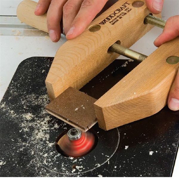 product: Woodcraft Magazine Routing Small Parts - Downloadable Technique shown