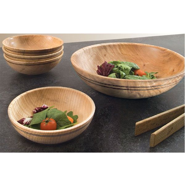 product: Woodcraft Magazine Turning a Stylish Salad Bowl Set - Downloadable Plan shown