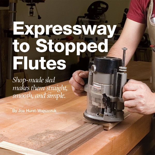 product: Woodcraft Magazine Stopped Flutes - Downloadable Technique shown