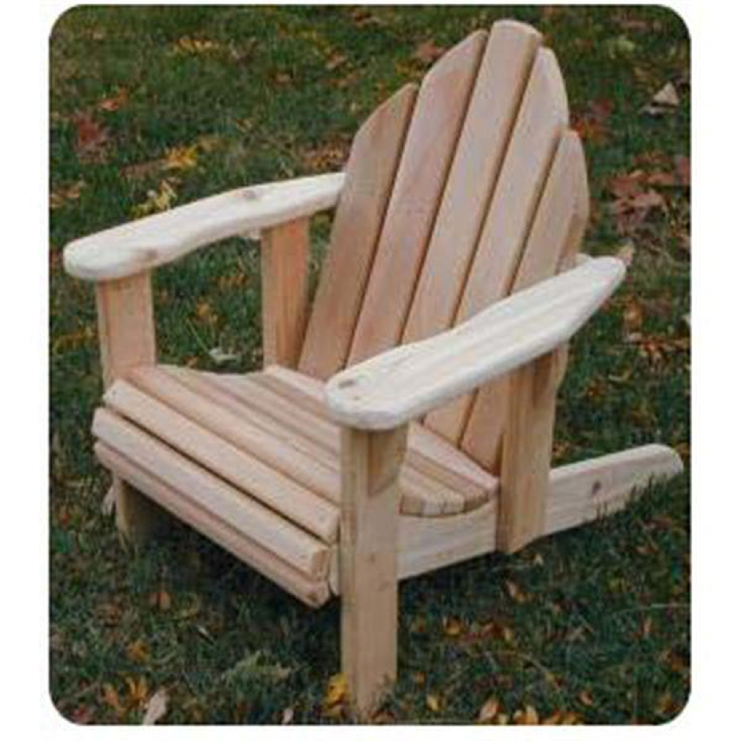product: Woodcraft Woodworking Project Paper Plan to Build Child-Size Adirondack Chair shown