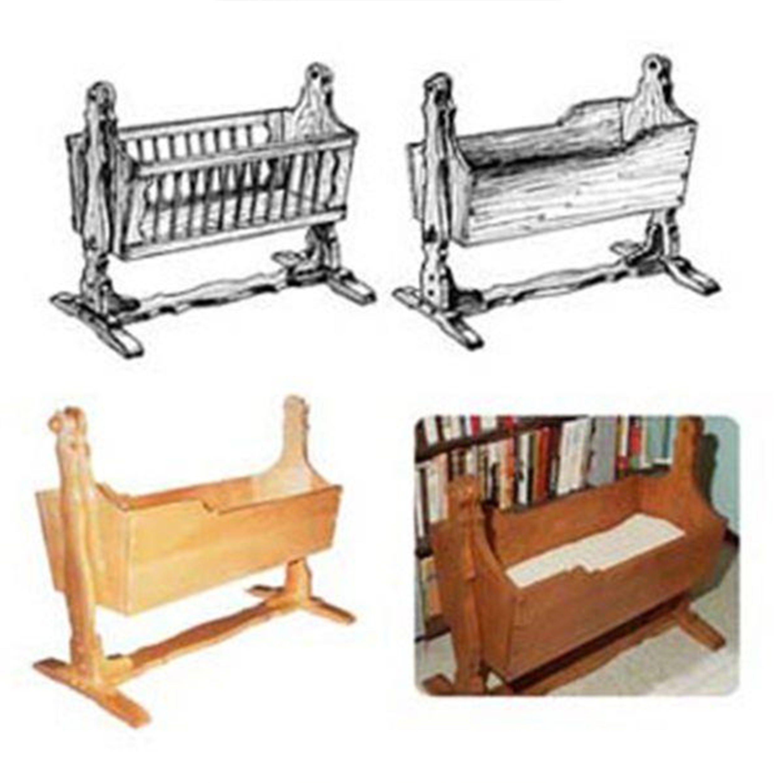 Woodworking Project Paper Plan To Build Mission American Baby Cradle