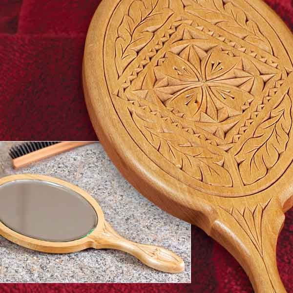 Chip Carved Hand Mirror - Downloadable Plan