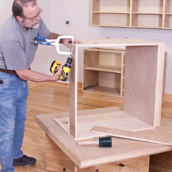 product: Woodcraft Magazine Hassle Free Workshop Cabinets - Downloadable Plan shown