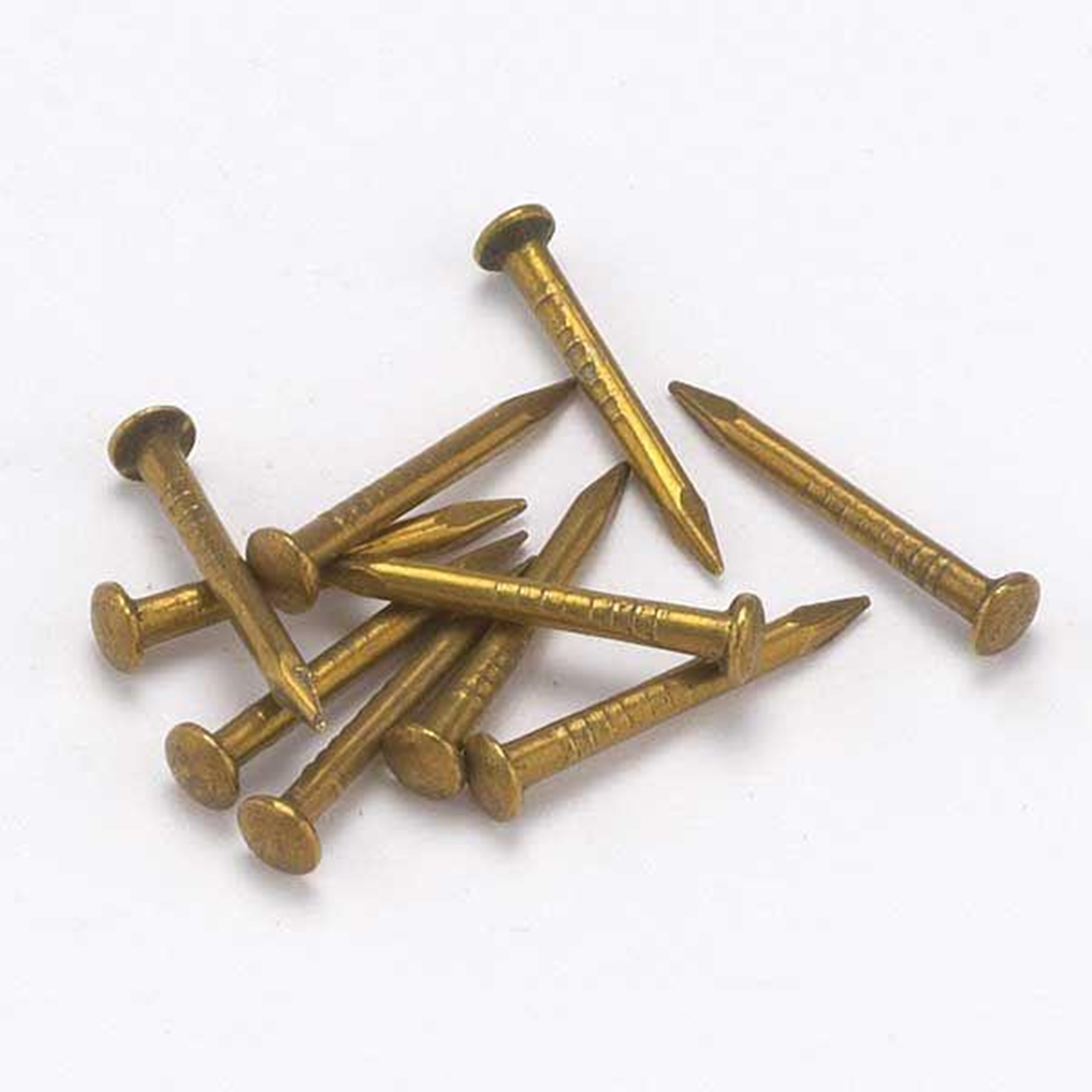Solid Brass Escutcheon Pins 1/2" X 18 Gauge, 2 Oz.