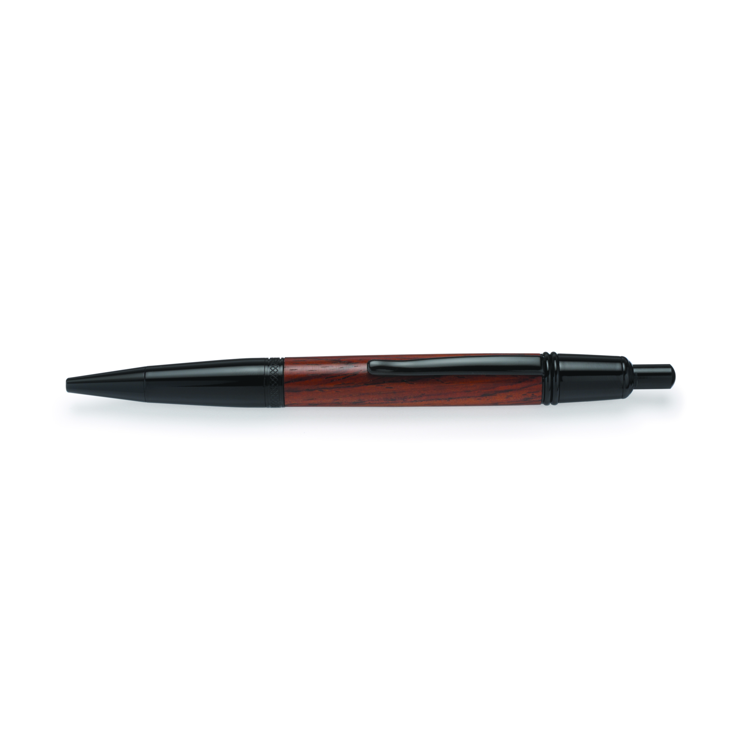product: WoodRiver Wall Street II Click Ballpoint Pen Kit - Black Chrome shown