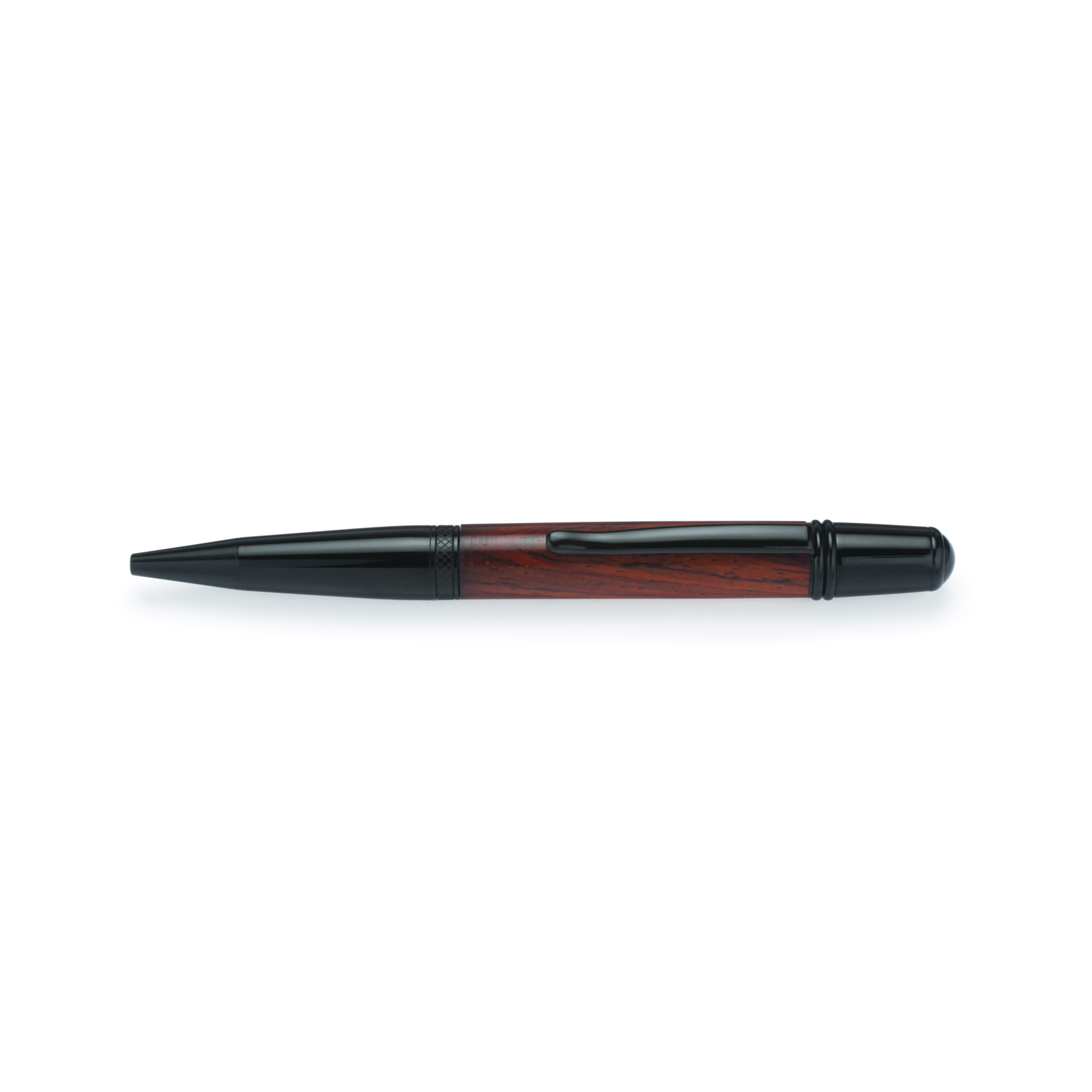 product: WoodRiver Wall Street II Ballpoint Pen Kit - Black Chrome shown