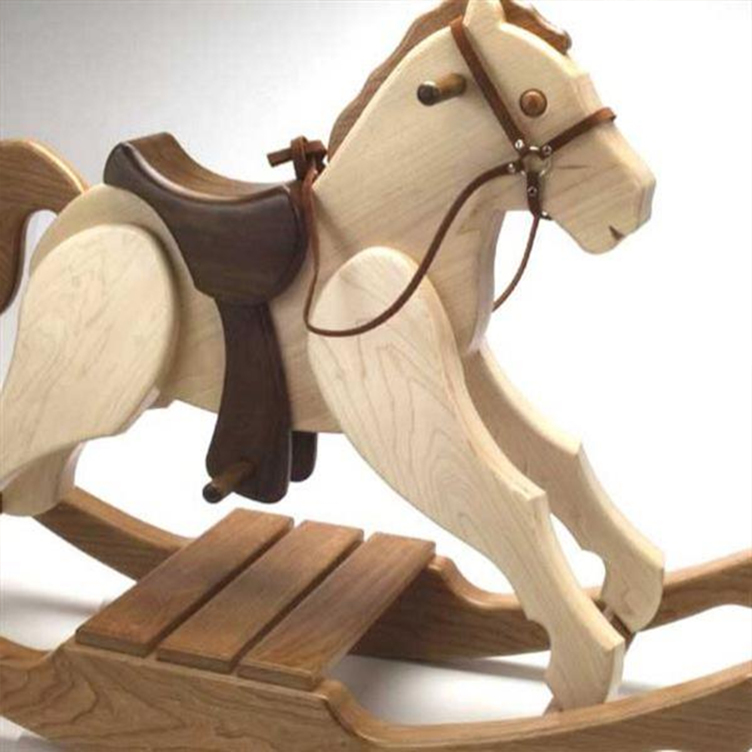 product: Woodcraft Magazine Woodworking Project Paper Plan to Build Rocking Pony shown