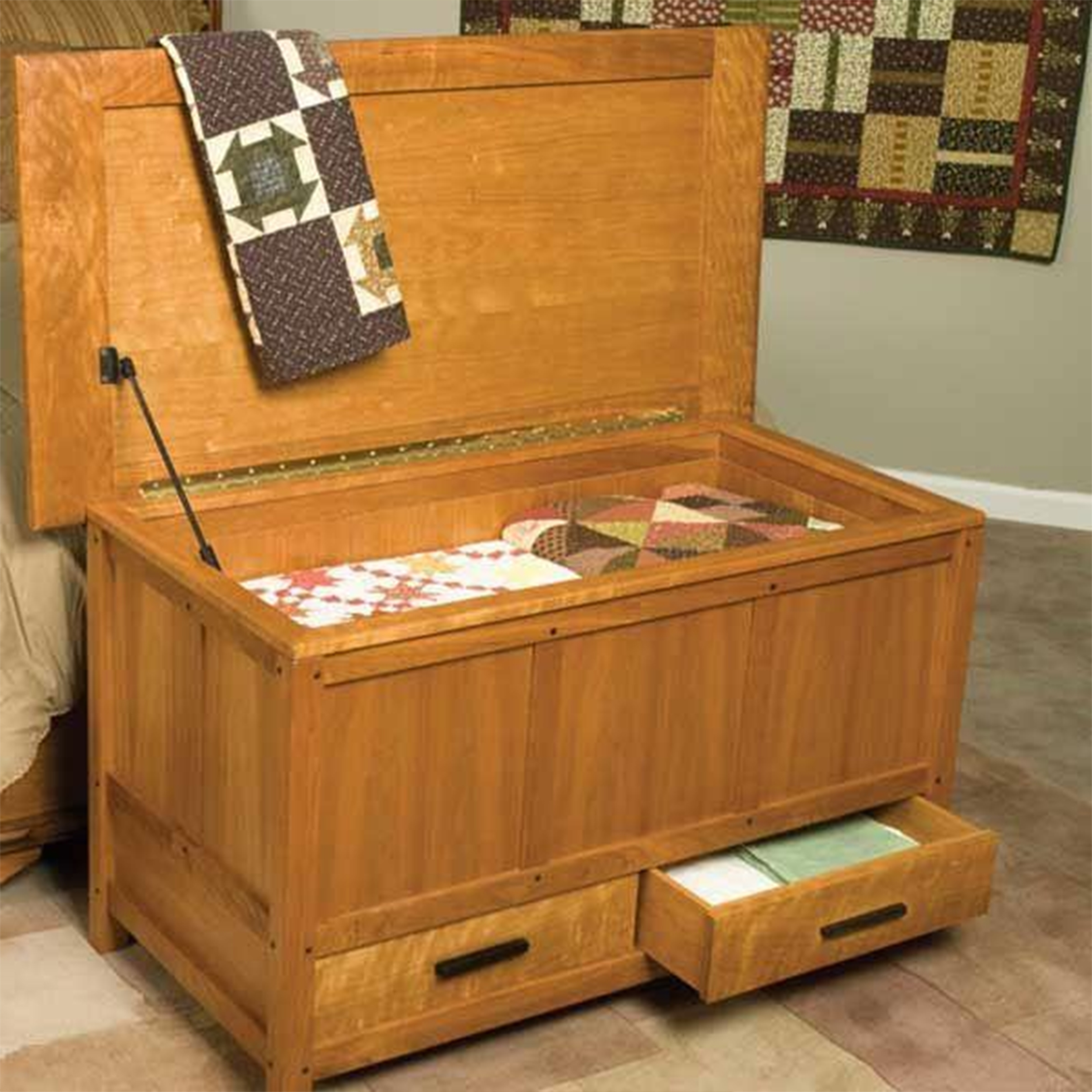product: Woodcraft Magazine Woodworking Project Paper Plan to Build Arts & Crafts Blanket Chest shown