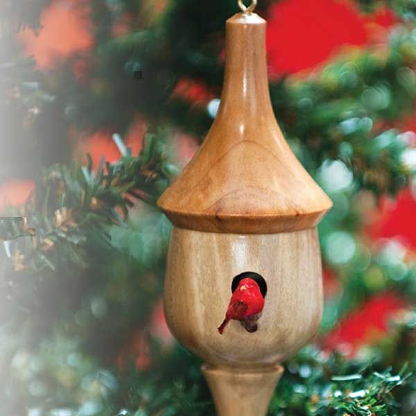 Turned Birdhouse Ornament - Downloadable Plan