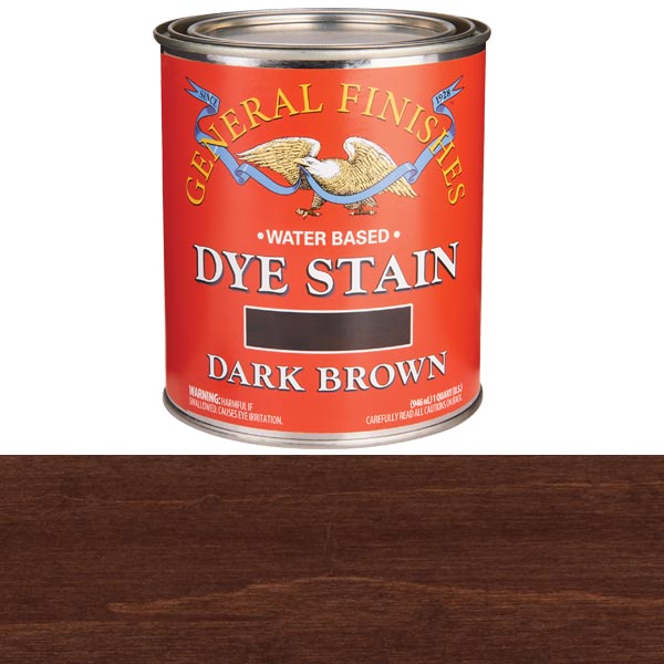 Water Based Dye Dark Brown Quart
