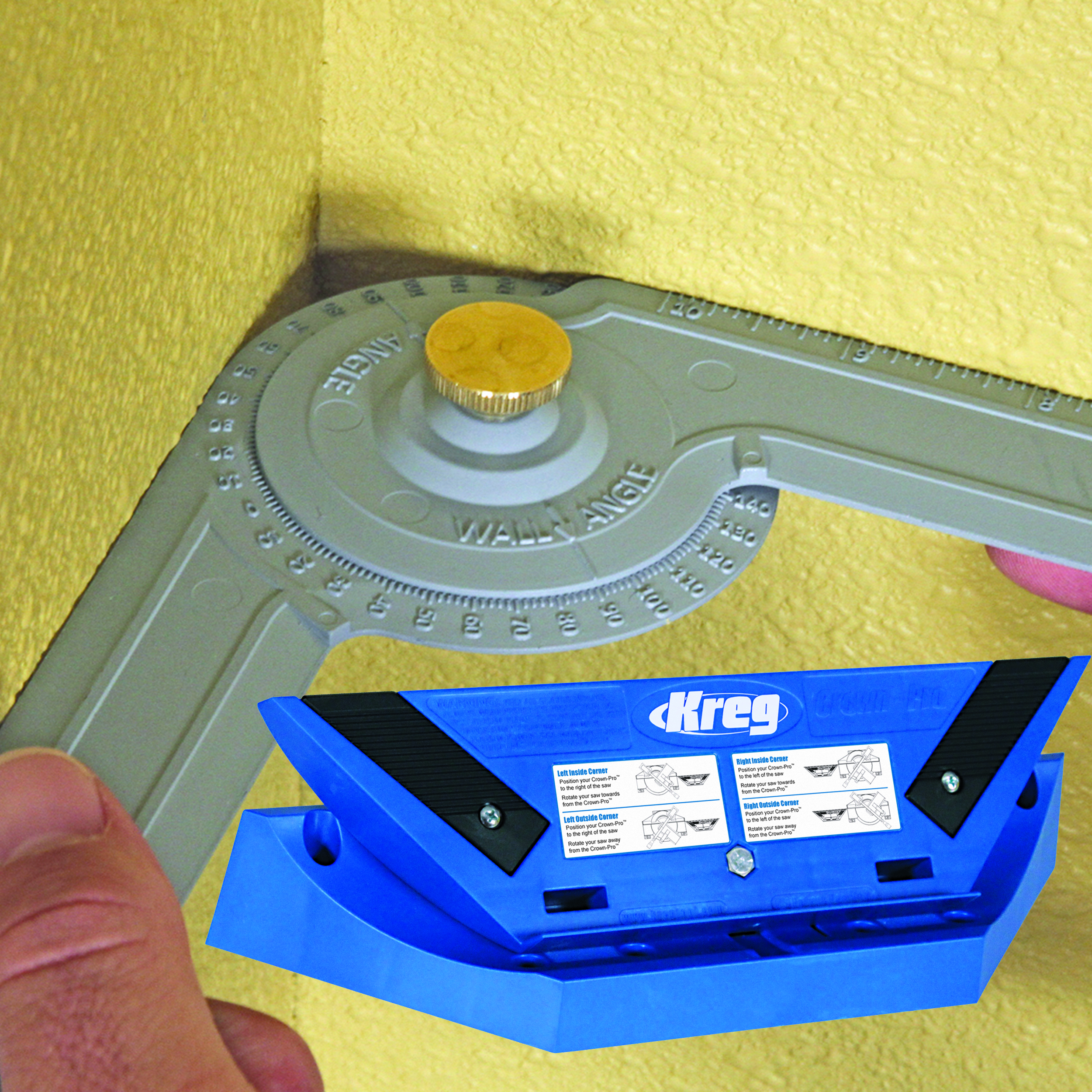 product: Kreg Crown-Pro Crown Molding Jig for Miter Saws - KMA2800 shown