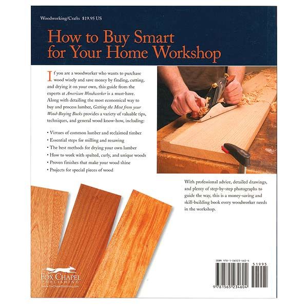 product: Fox Chapel Getting the Most From Your Wood-Buying Bucks shown