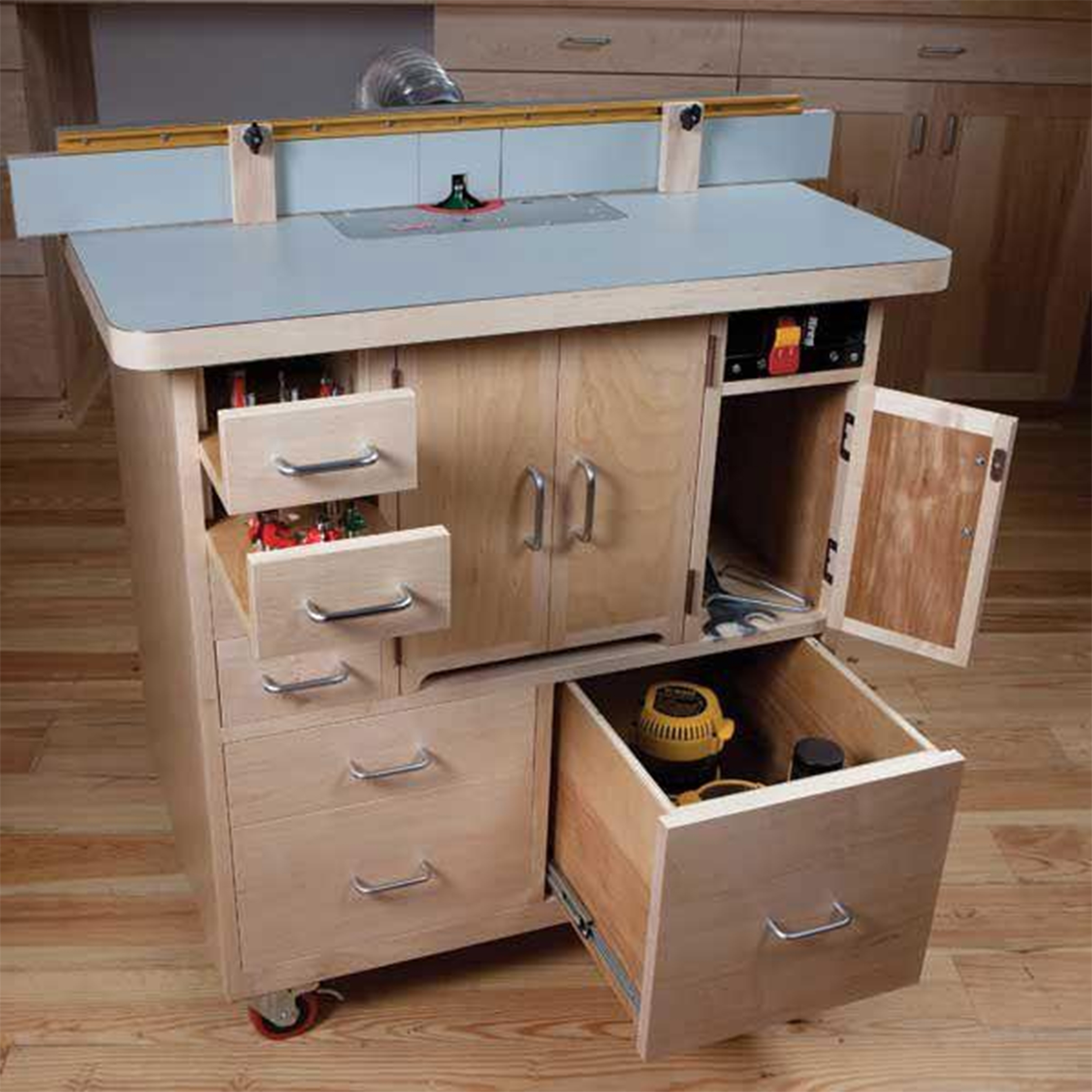 product: Woodcraft Magazine Woodworking Project Paper Plan to Build Router Table shown