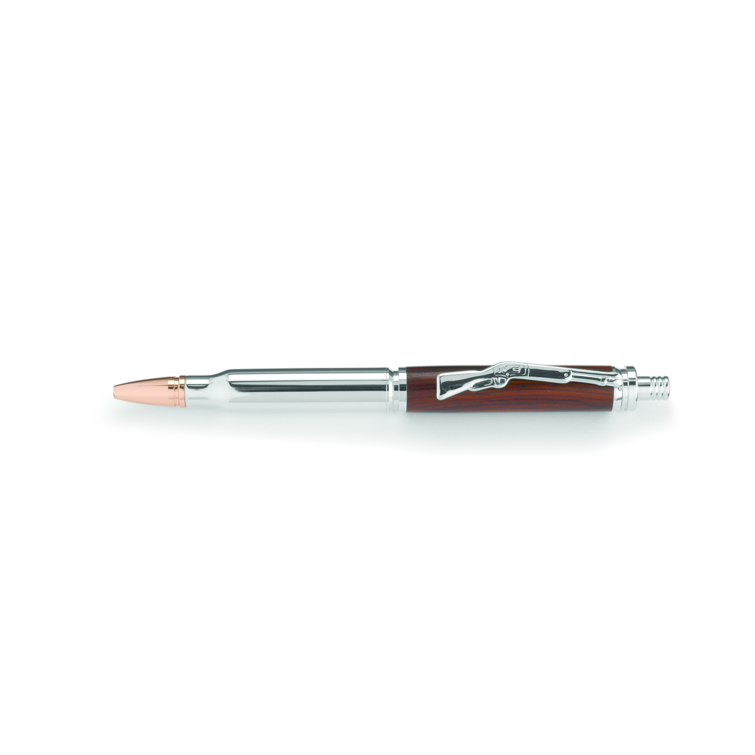 Cartridge Bullet Click Ballpoint Pen Kit - Chrome