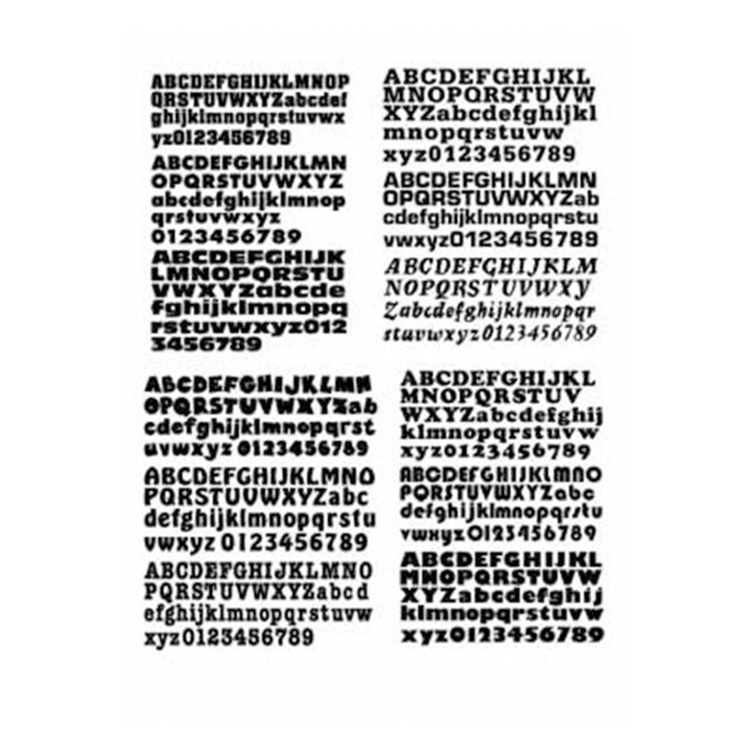 product: Woodcraft Woodworking Project Paper Plan to Build Ultimate Alphabet Number Set shown