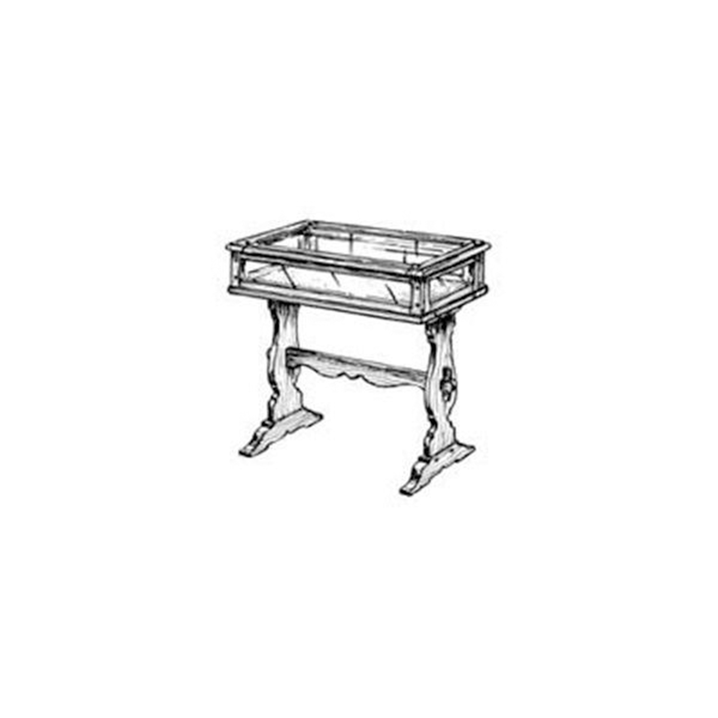 product: Woodcraft Woodworking Project Paper Plan to Build Collector's Display Table shown
