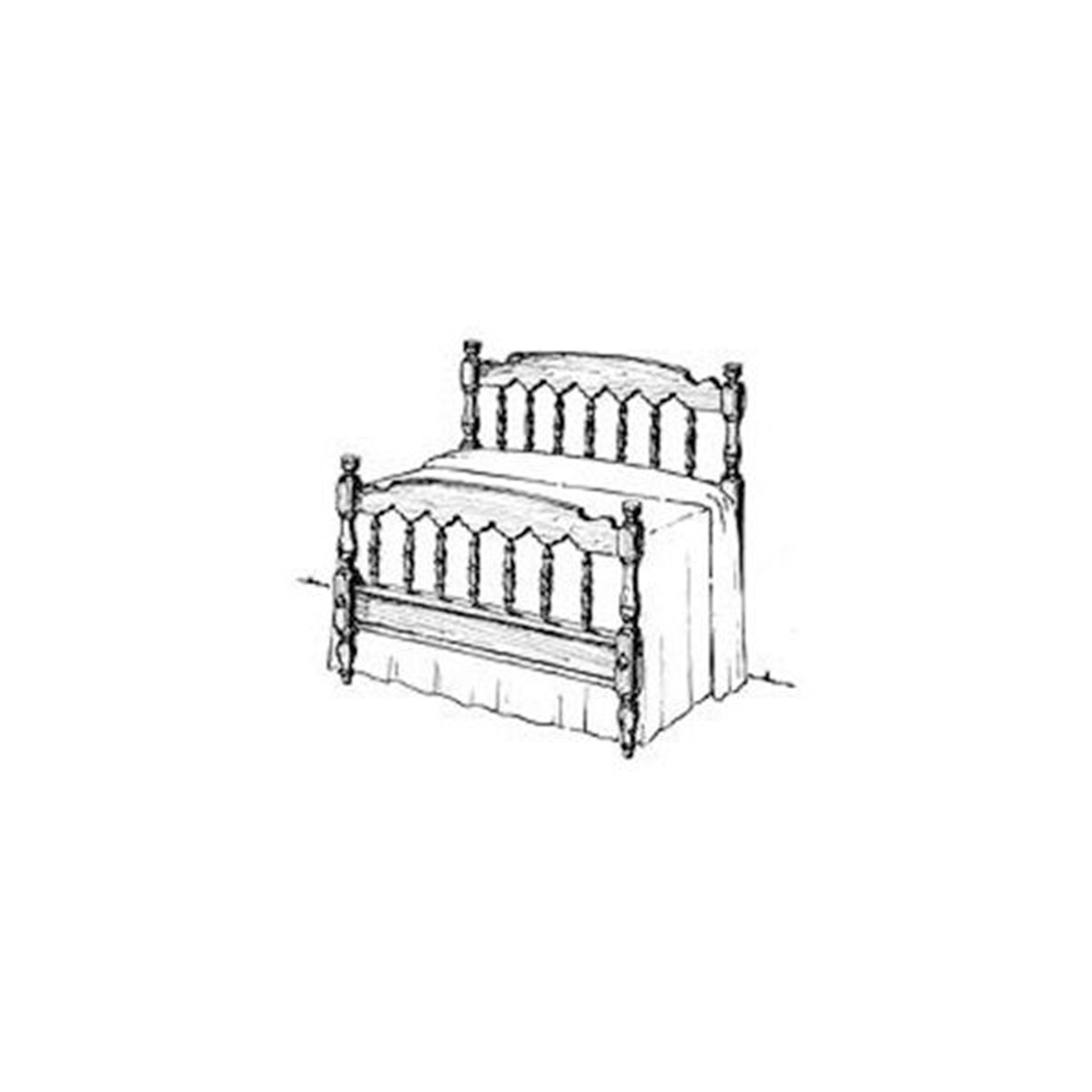 product: Woodcraft Woodworking Project Paper Plan to Build Colonial Bed shown